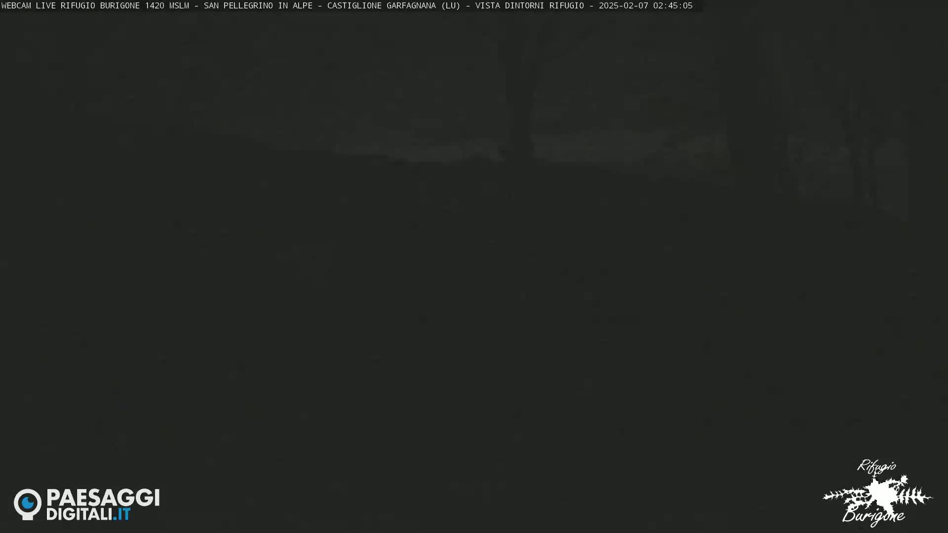 A dark, nighttime outdoor scene is visible, obscuring any details.