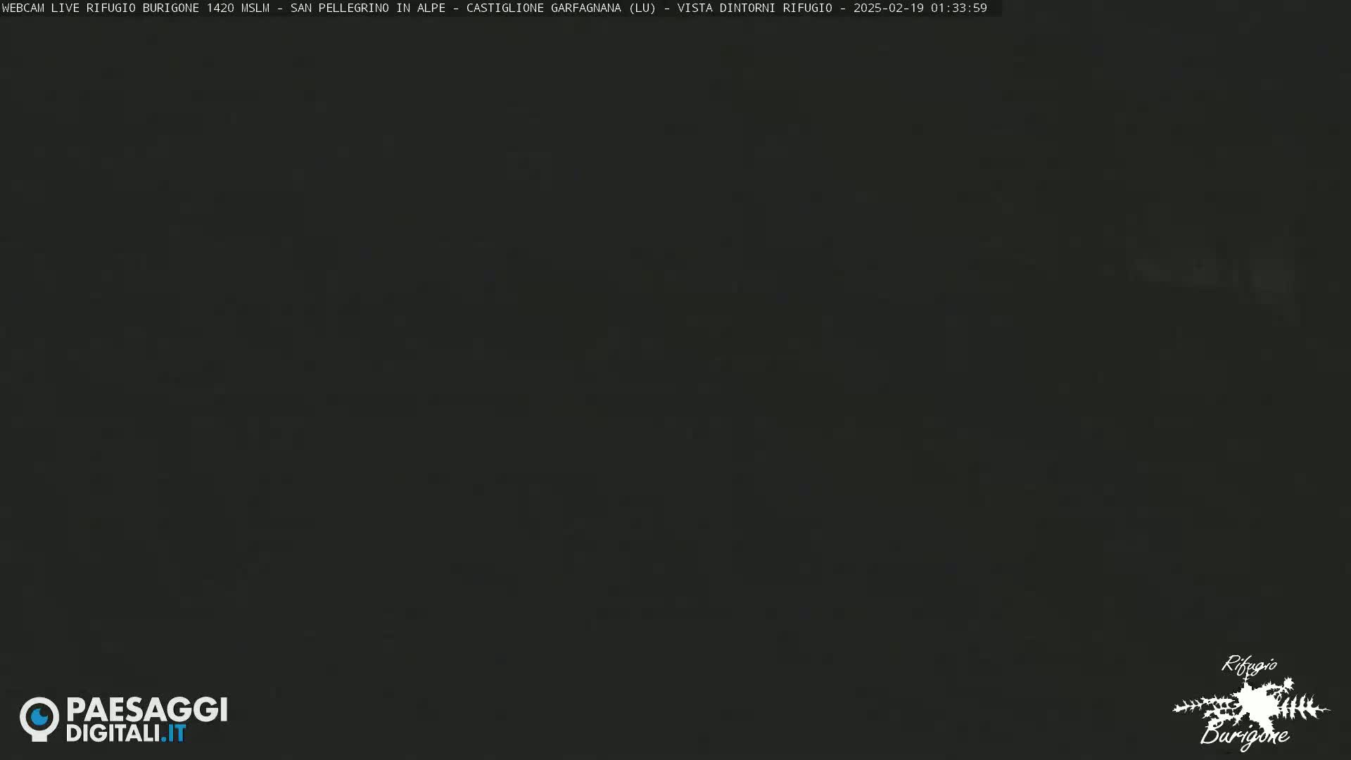 A dark, nighttime image showing an indiscernible view.