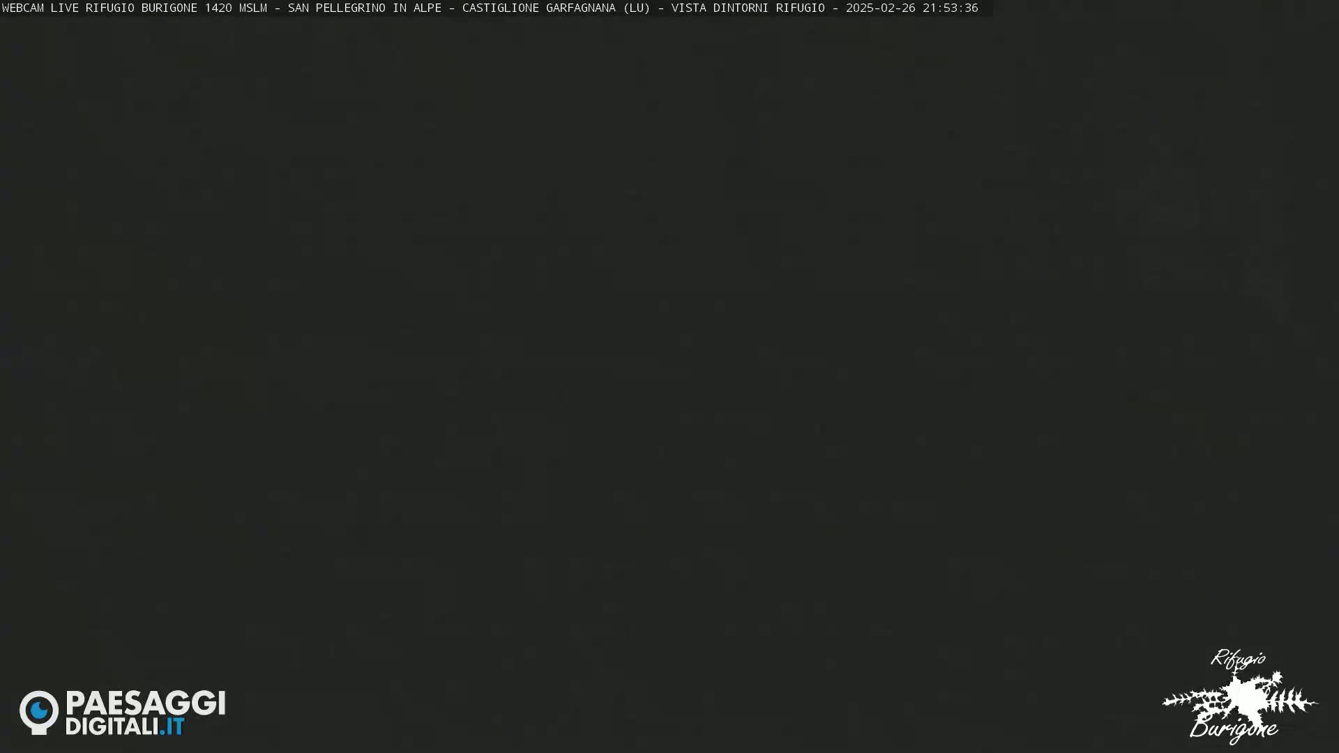 A dark, nighttime image shows a completely black screen.
