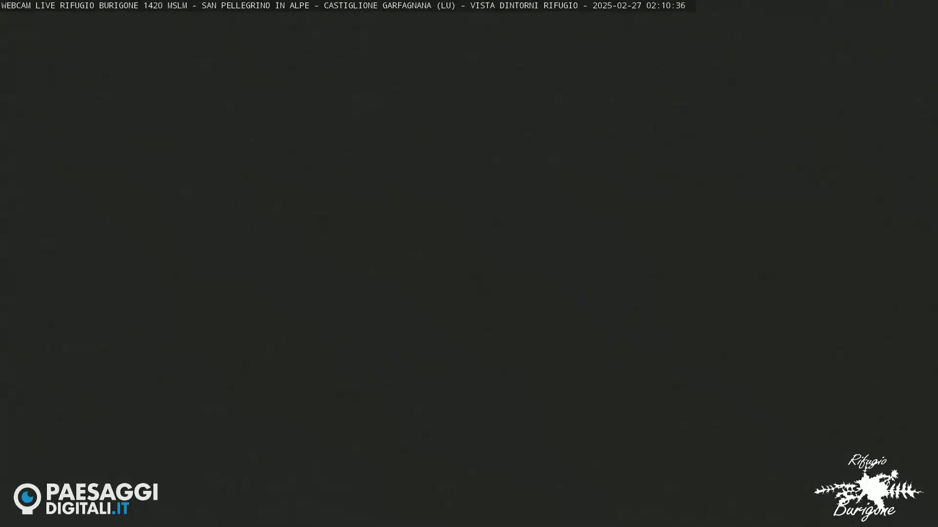 A dark, nighttime image shows a completely black view with no visible details or features.