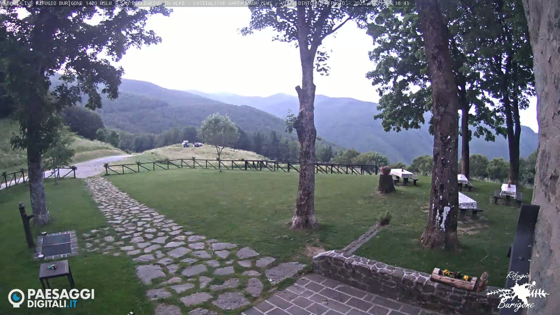 Garfagnana, Rifugio Burigone  Live Cam - Lucca, Tuscany, Italy