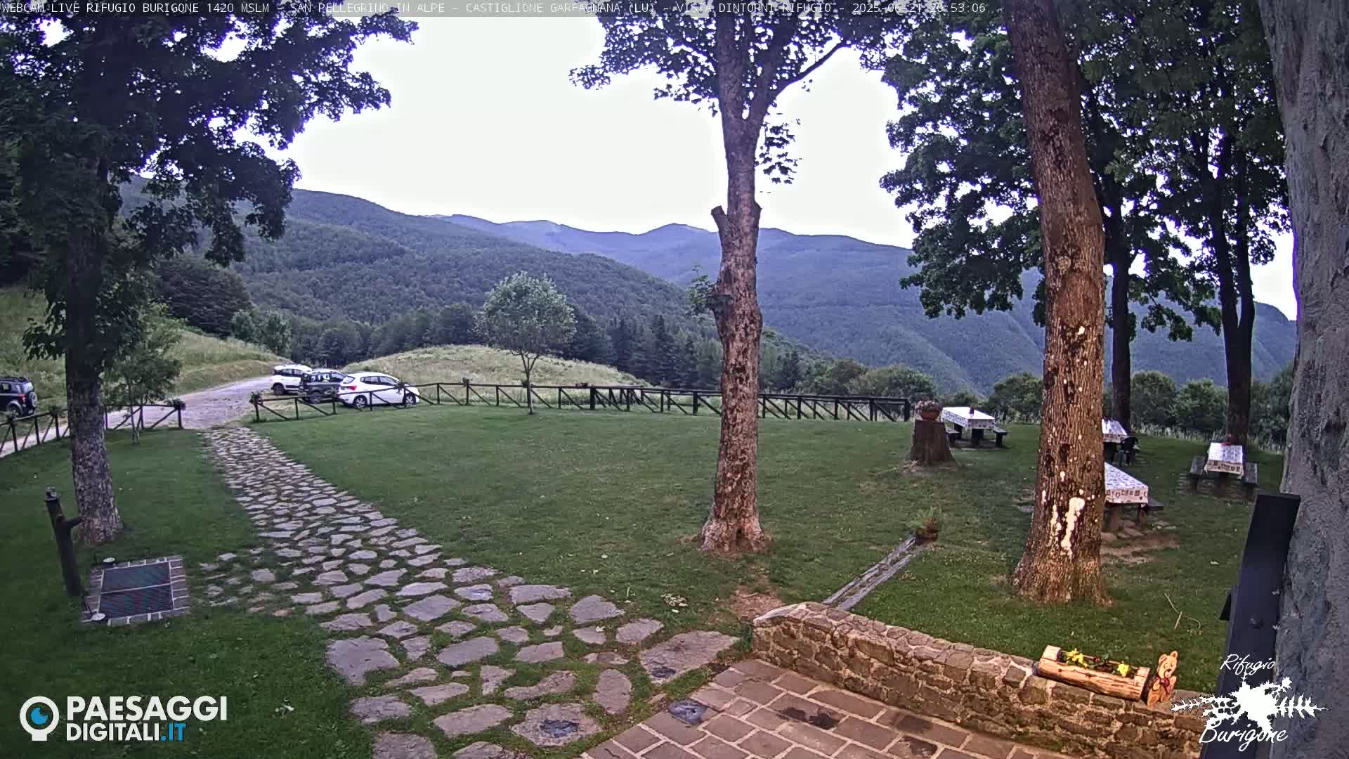 Garfagnana, Rifugio Burigone  Live Cam - Lucca, Tuscany, Italy