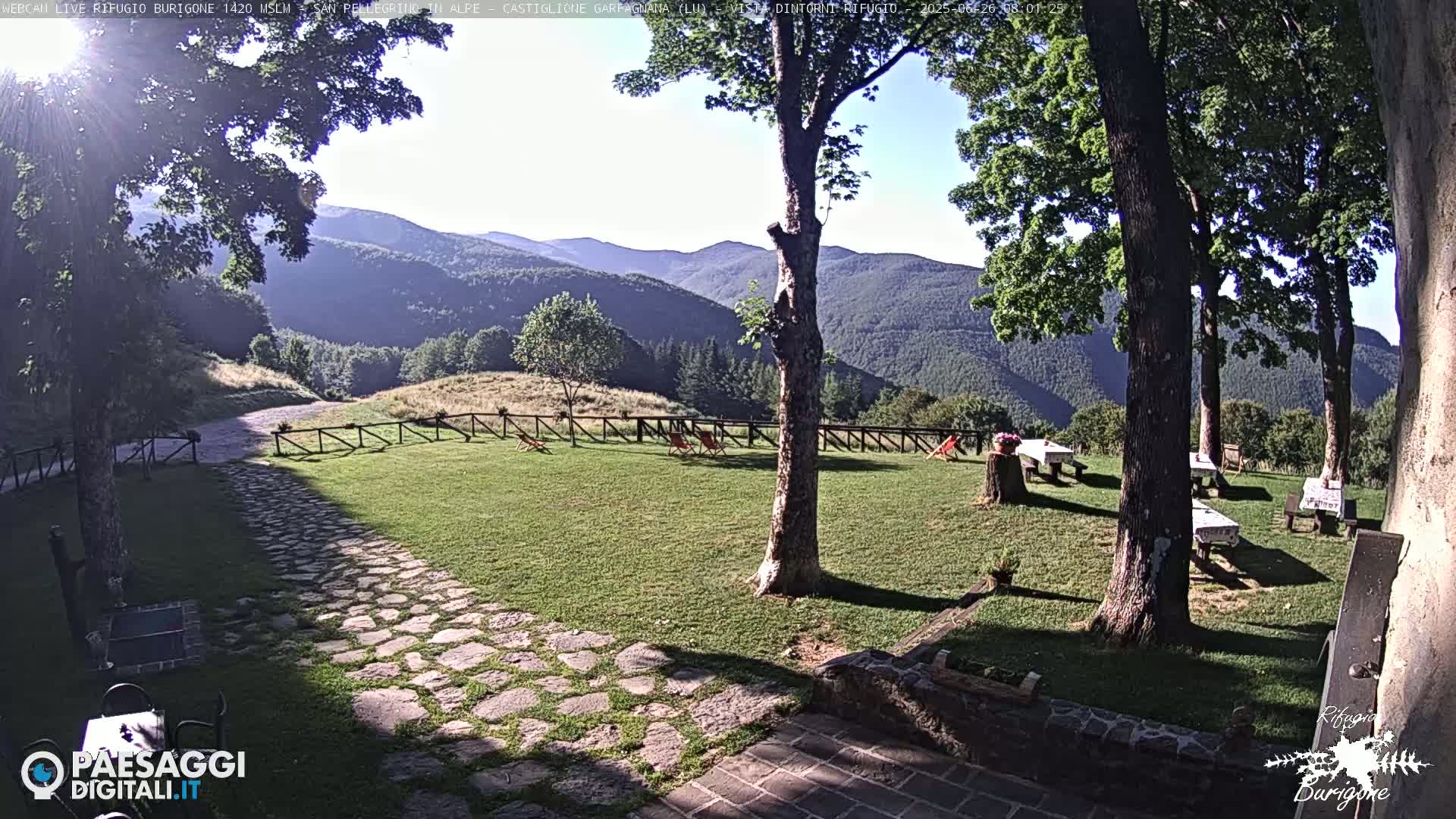 Garfagnana, Rifugio Burigone  Live Cam - Lucca, Tuscany, Italy