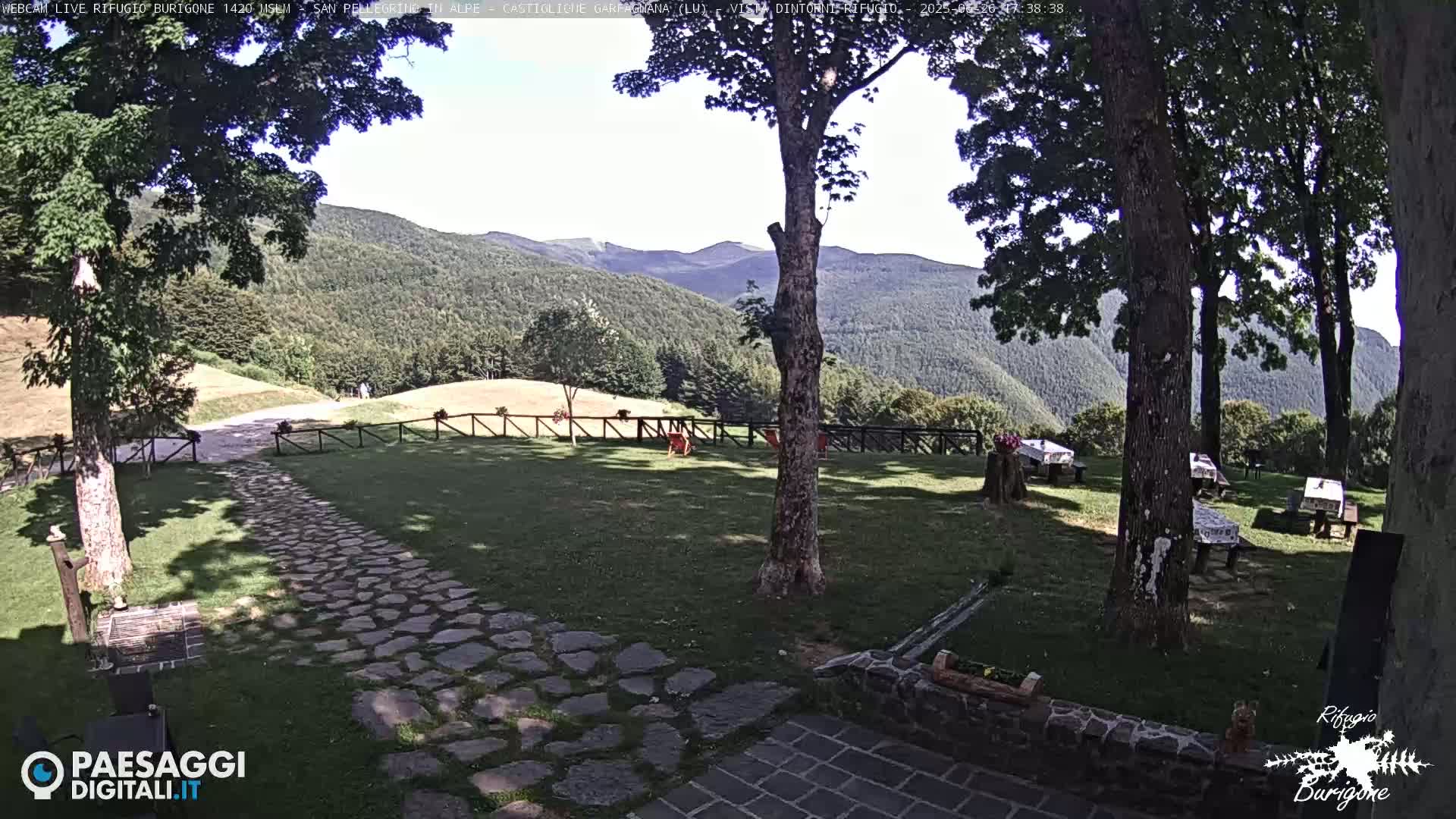 Garfagnana, Rifugio Burigone  Live Cam - Lucca, Tuscany, Italy