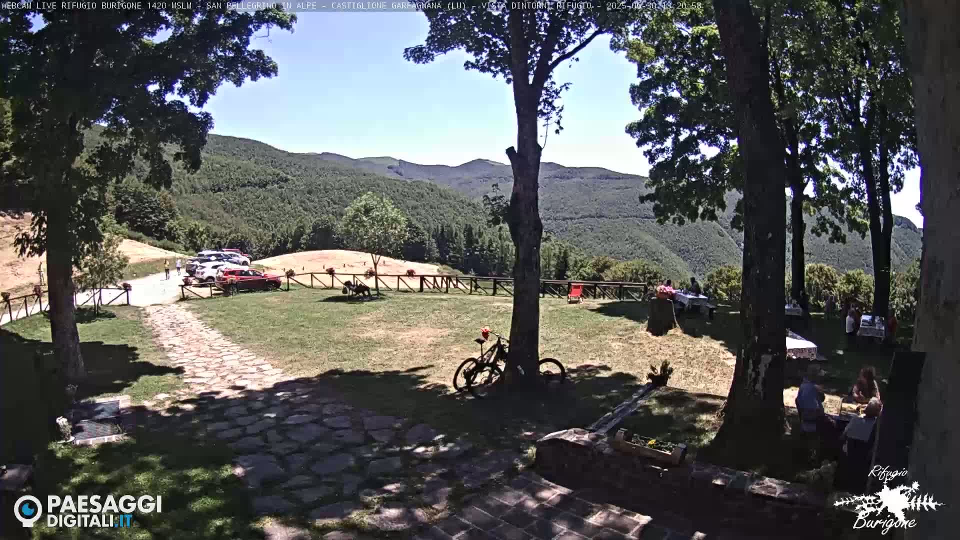 Garfagnana, Rifugio Burigone  Live Cam - Lucca, Tuscany, Italy