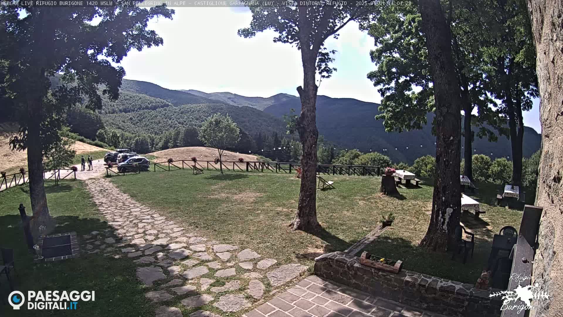 Garfagnana, Rifugio Burigone  Live Cam - Lucca, Tuscany, Italy