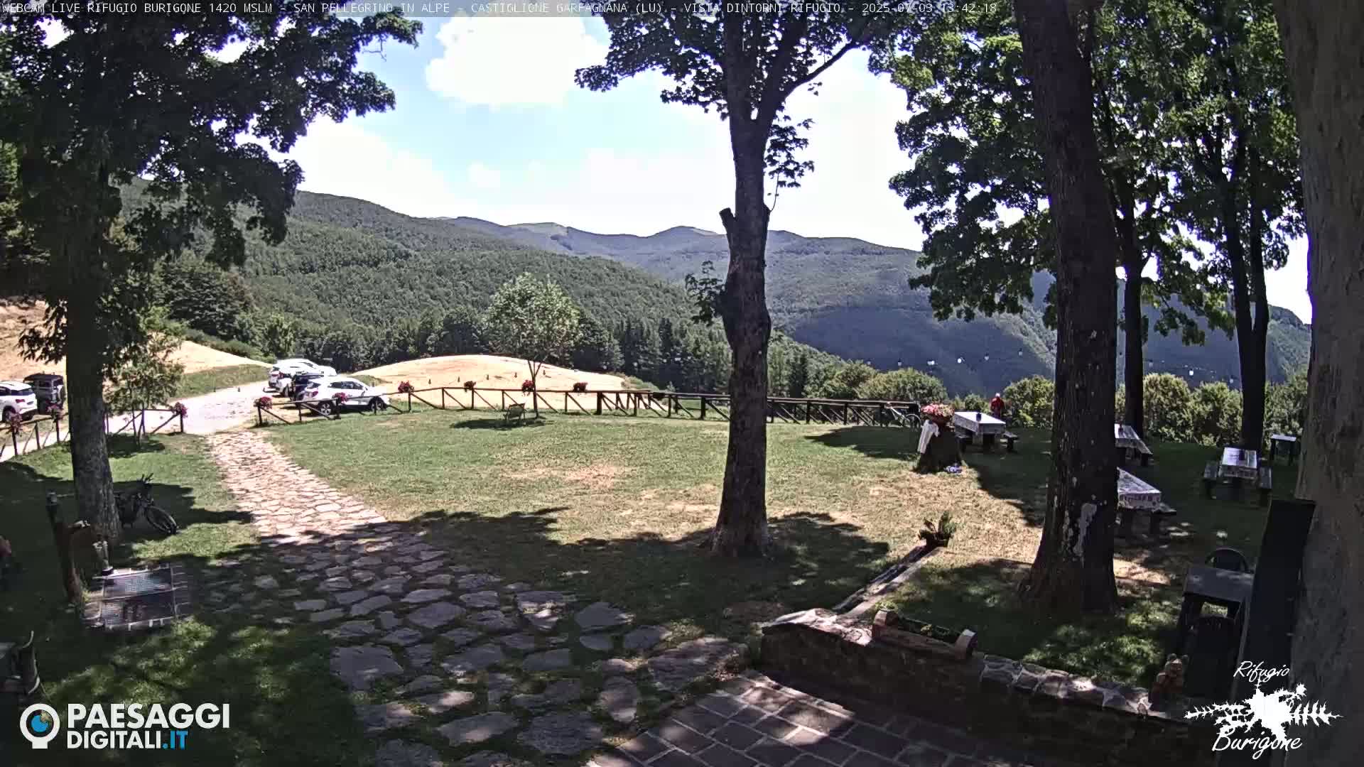 Garfagnana, Rifugio Burigone  Live Cam - Lucca, Tuscany, Italy