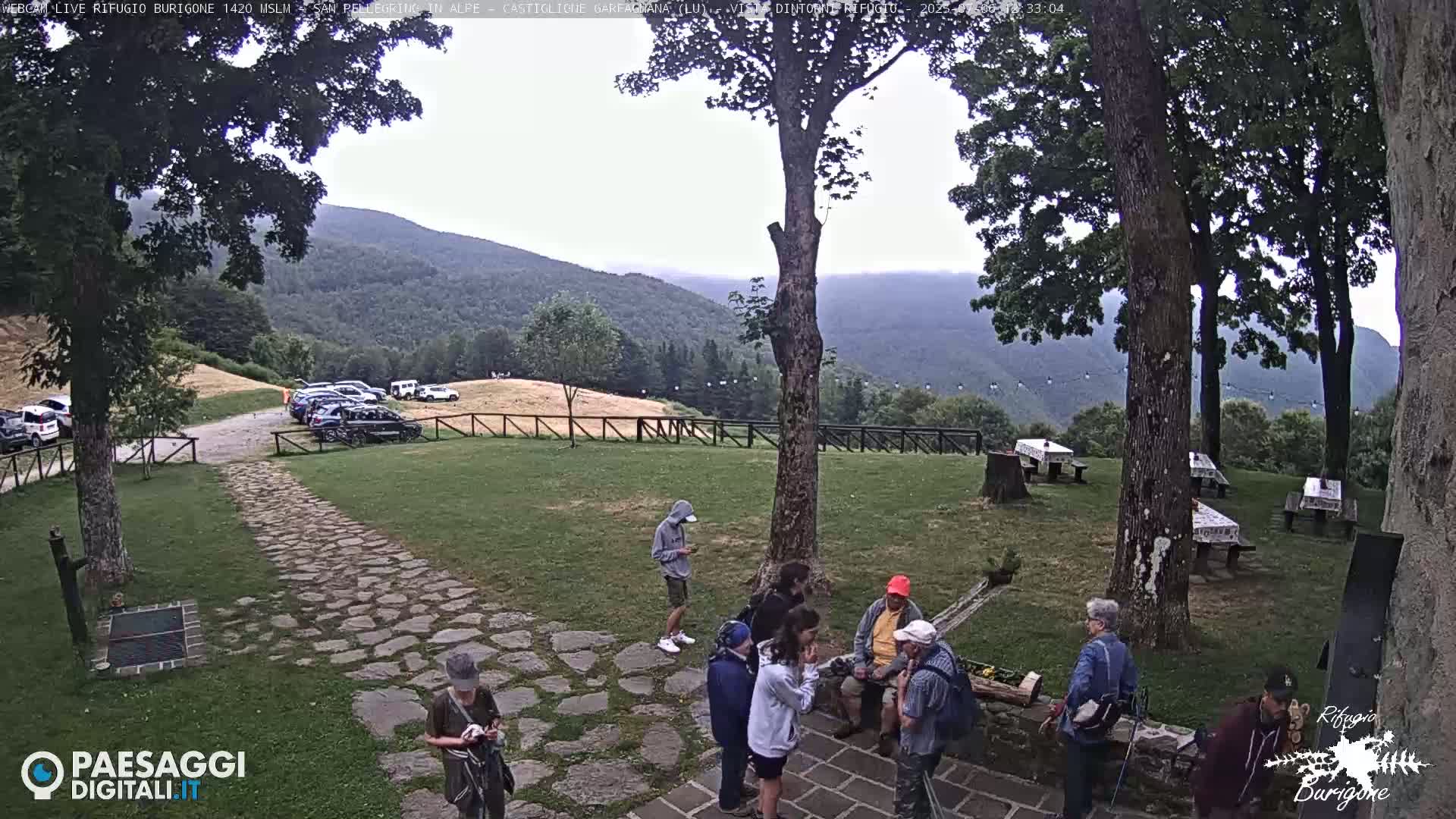 Garfagnana, Rifugio Burigone  Live Cam - Lucca, Tuscany, Italy