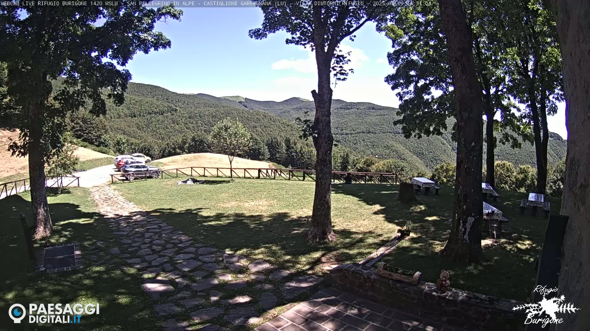 Garfagnana, Rifugio Burigone  Live Cam - Lucca, Tuscany, Italy
