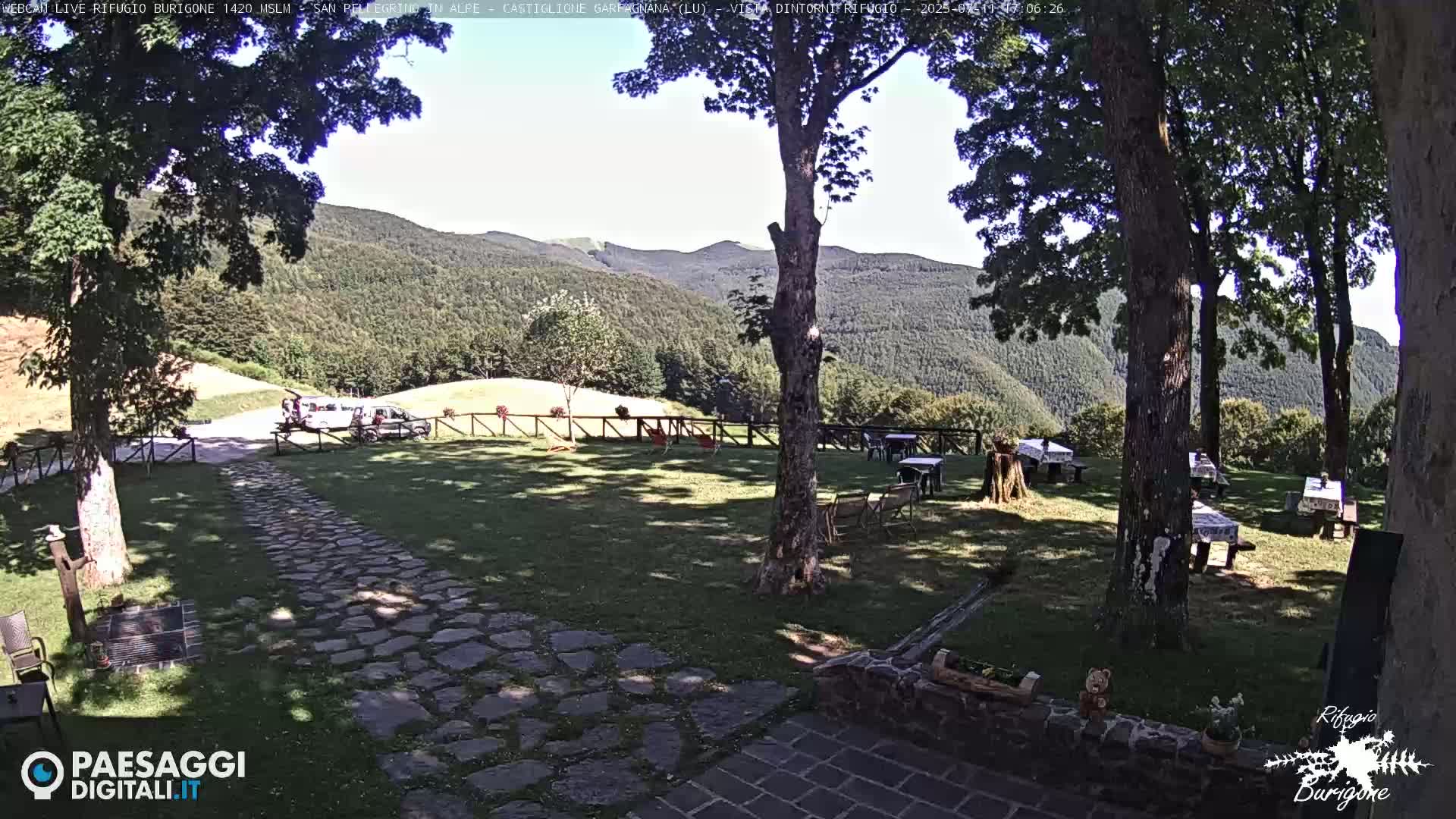 Garfagnana, Rifugio Burigone  Live Cam - Lucca, Tuscany, Italy