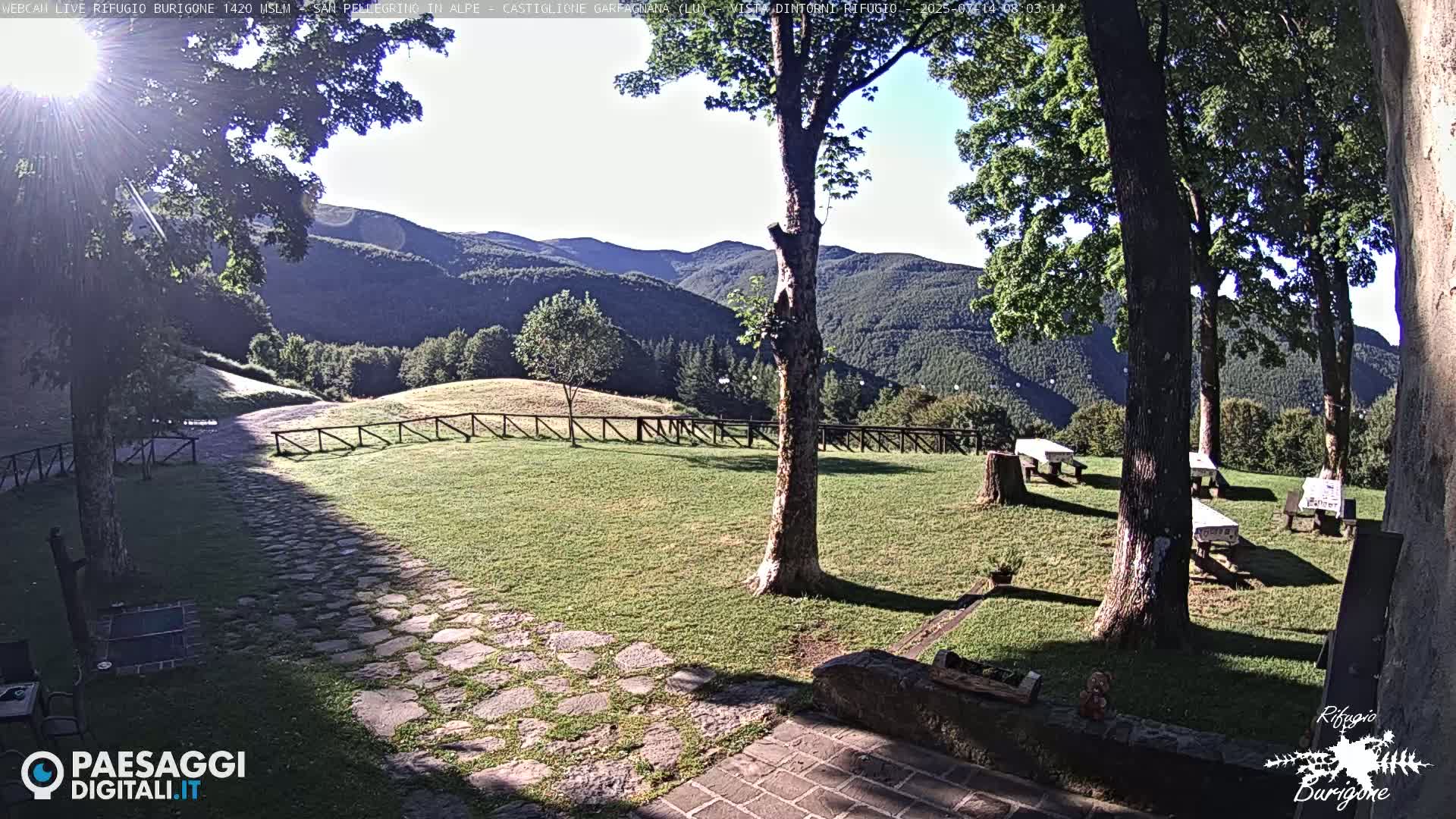 Garfagnana, Rifugio Burigone  Live Cam - Lucca, Tuscany, Italy