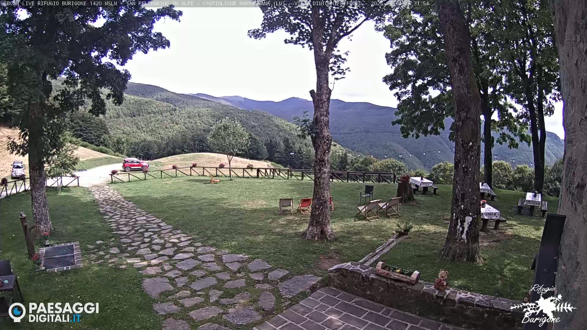 Garfagnana, Rifugio Burigone  Live Cam - Lucca, Tuscany, Italy