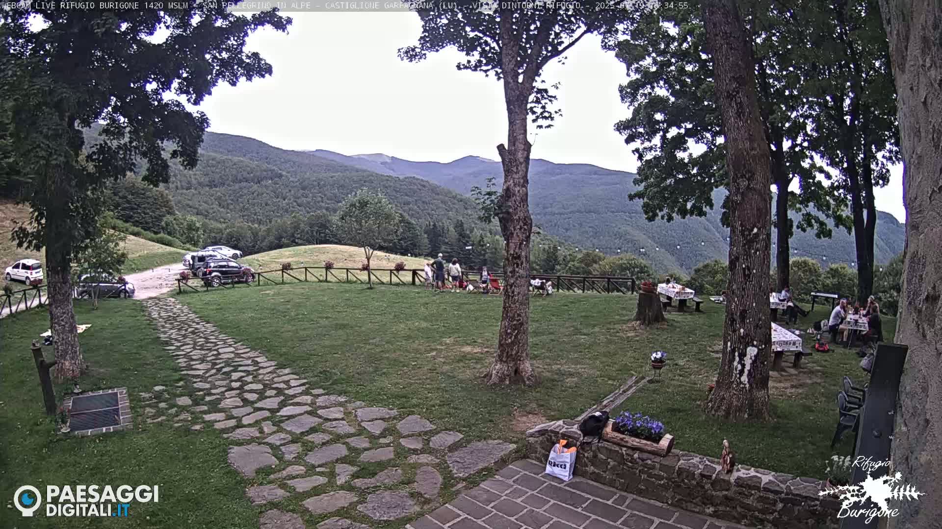 Garfagnana, Rifugio Burigone  Live Cam - Lucca, Tuscany, Italy