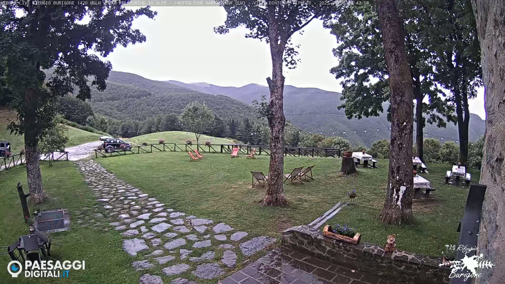 Garfagnana, Rifugio Burigone  Live Cam - Lucca, Tuscany, Italy