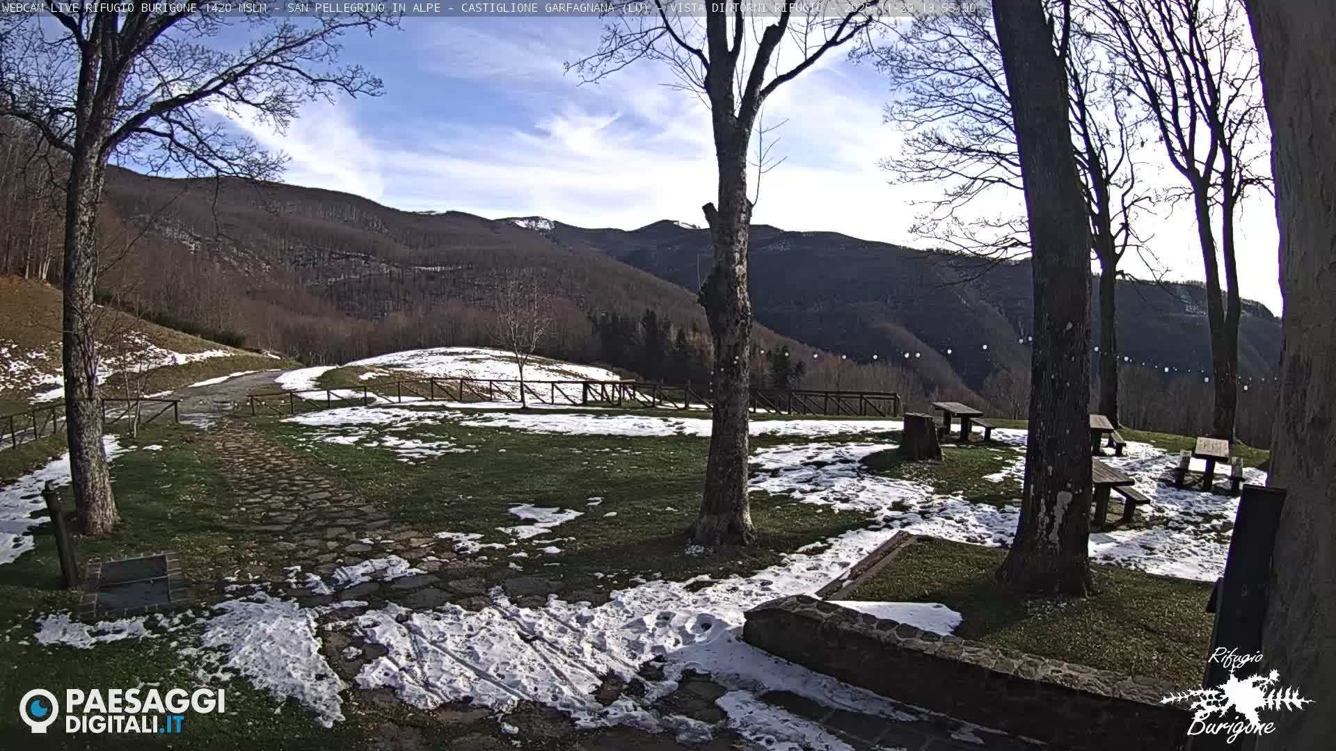 Garfagnana, Rifugio Burigone  Live Cam - Lucca, Tuscany, Italy