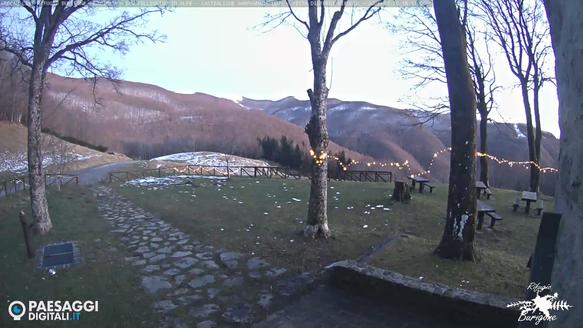 Garfagnana, Rifugio Burigone  Live Cam - Lucca, Tuscany, Italy