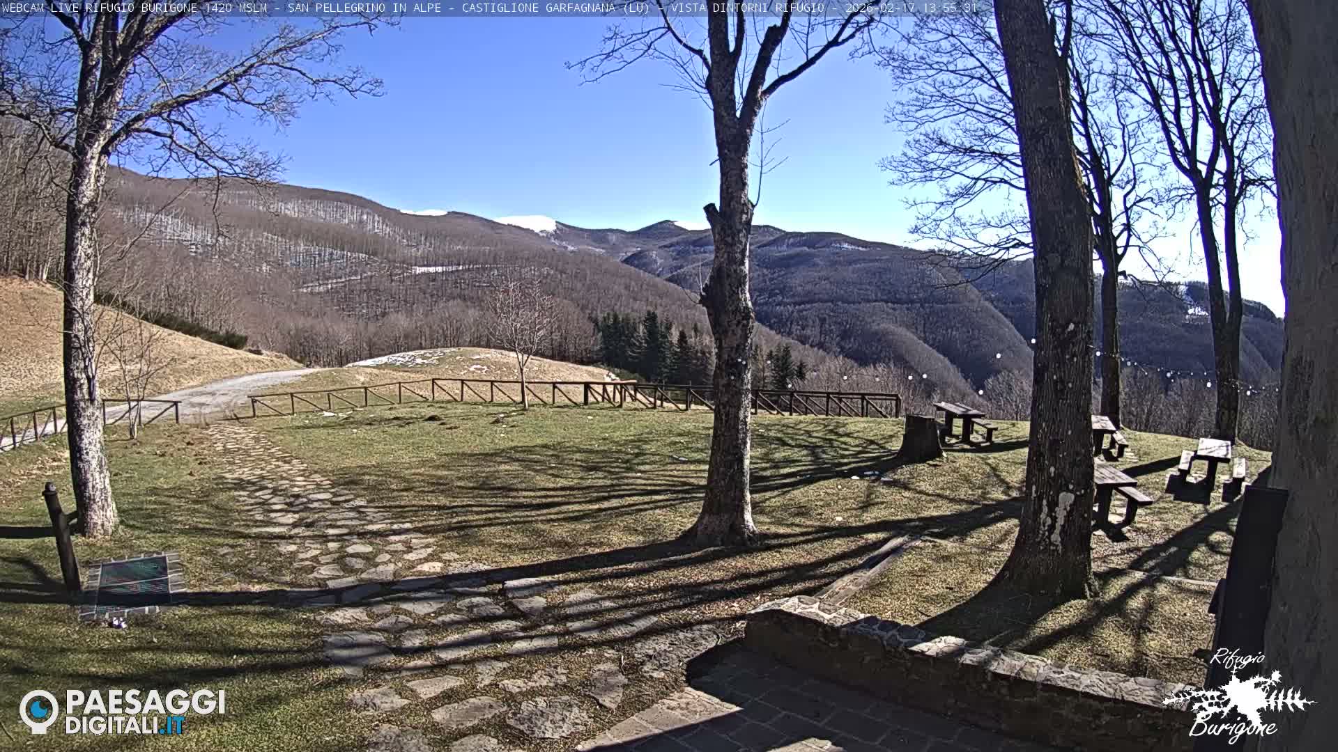 Garfagnana, Rifugio Burigone  Live Cam - Lucca, Tuscany, Italy