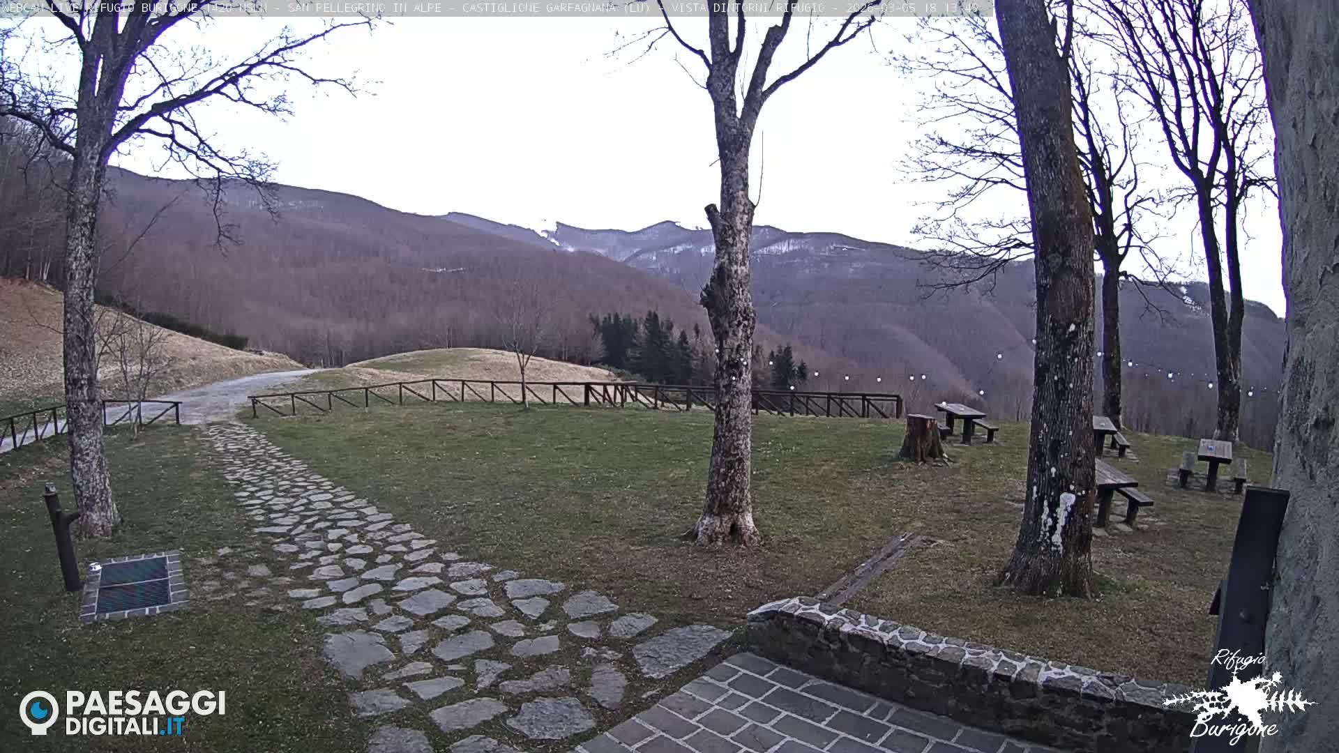 Garfagnana, Rifugio Burigone  Live Cam - Lucca, Tuscany, Italy