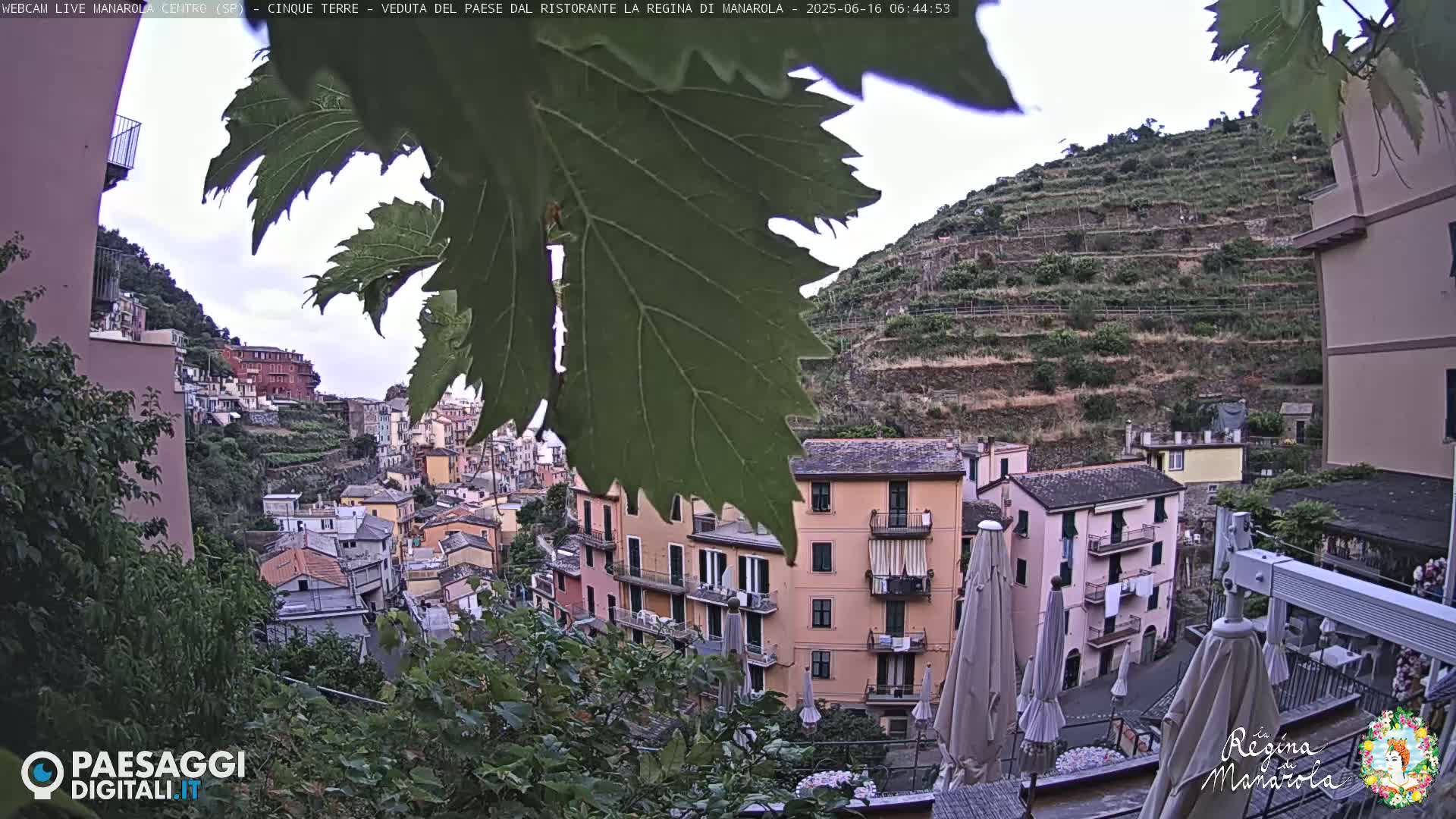 Cinque Terre, Manarola Village Main Square Live Cam - La Spezia, Linguria, Italy