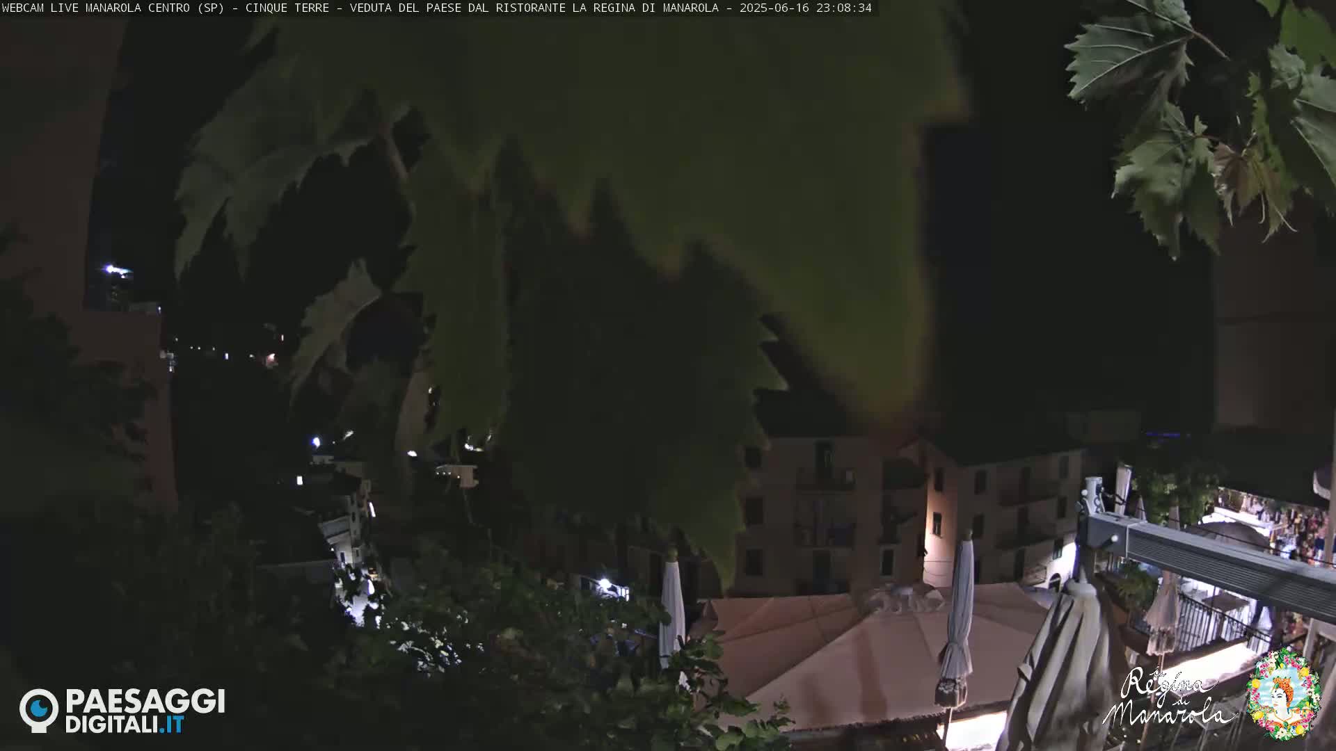 Cinque Terre, Manarola Village Main Square Live Cam - La Spezia, Linguria, Italy