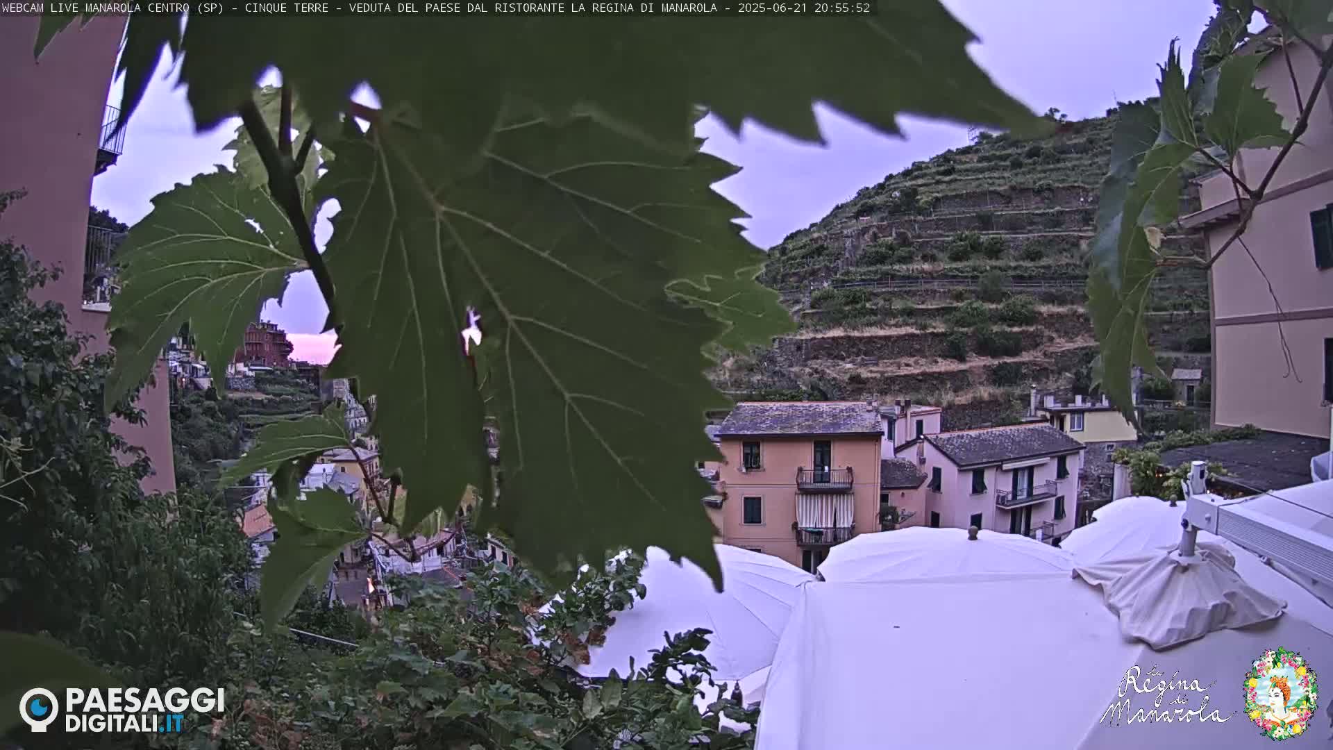 Cinque Terre, Manarola Village Main Square Live Cam - La Spezia, Linguria, Italy