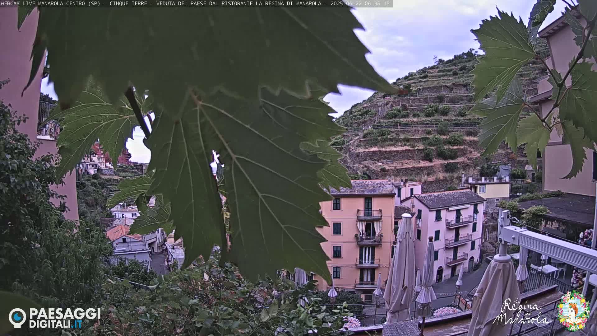 Cinque Terre, Manarola Village Main Square Live Cam - La Spezia, Linguria, Italy