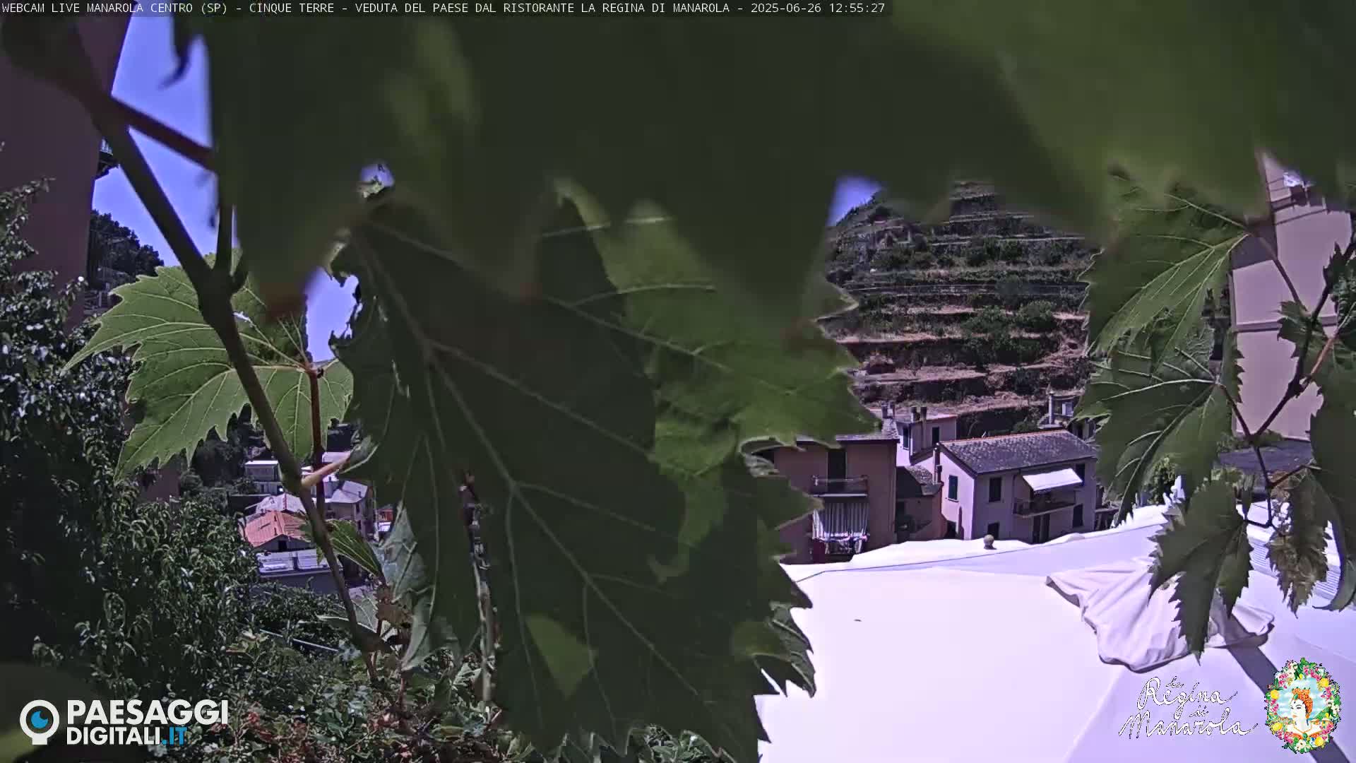 Cinque Terre, Manarola Village Main Square Live Cam - La Spezia, Linguria, Italy