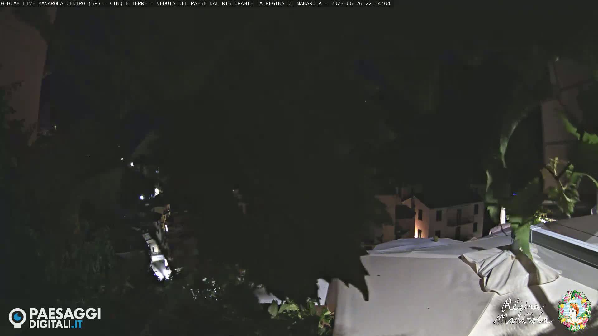 Cinque Terre, Manarola Village Main Square Live Cam - La Spezia, Linguria, Italy