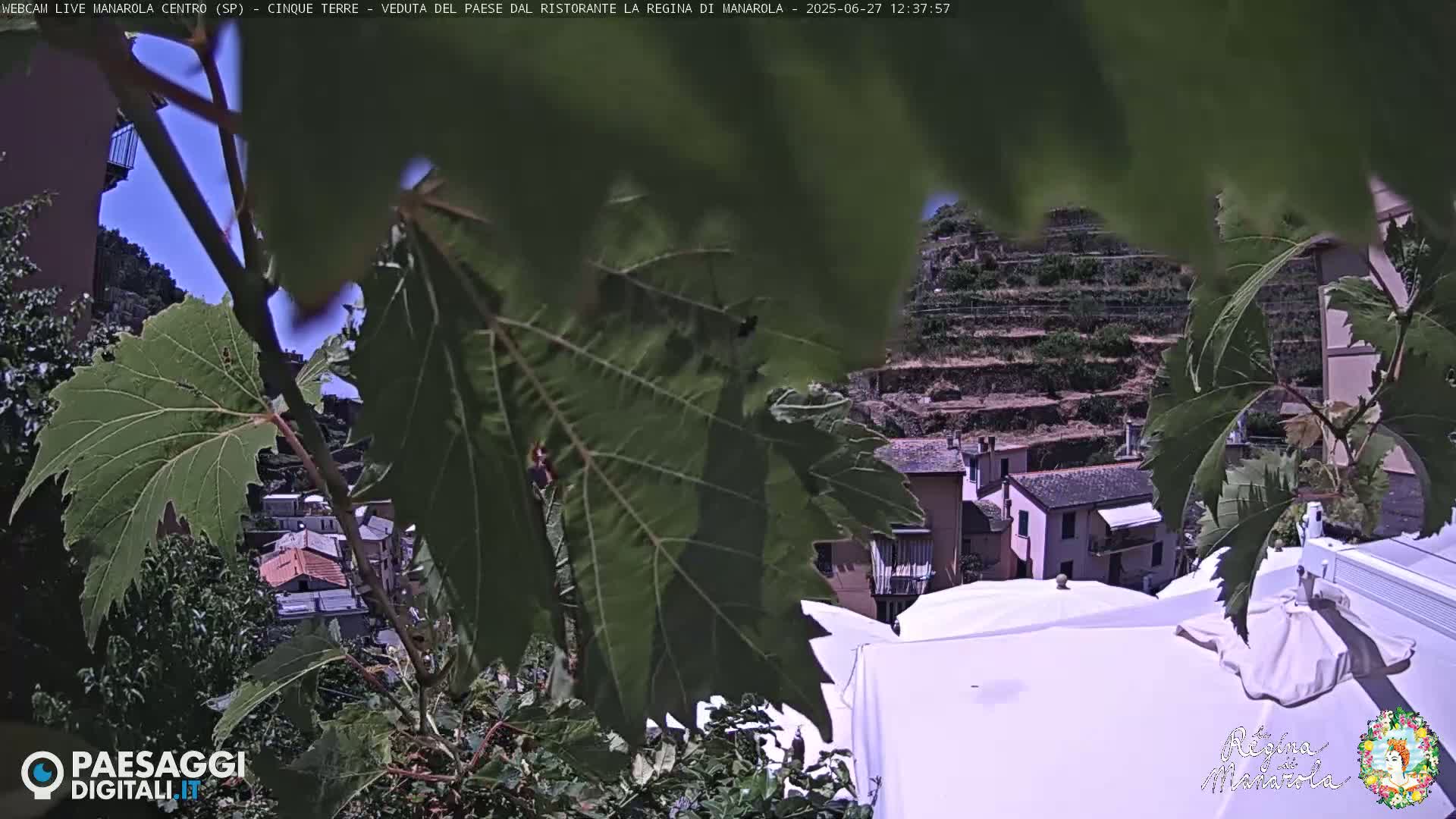 Cinque Terre, Manarola Village Main Square Live Cam - La Spezia, Linguria, Italy