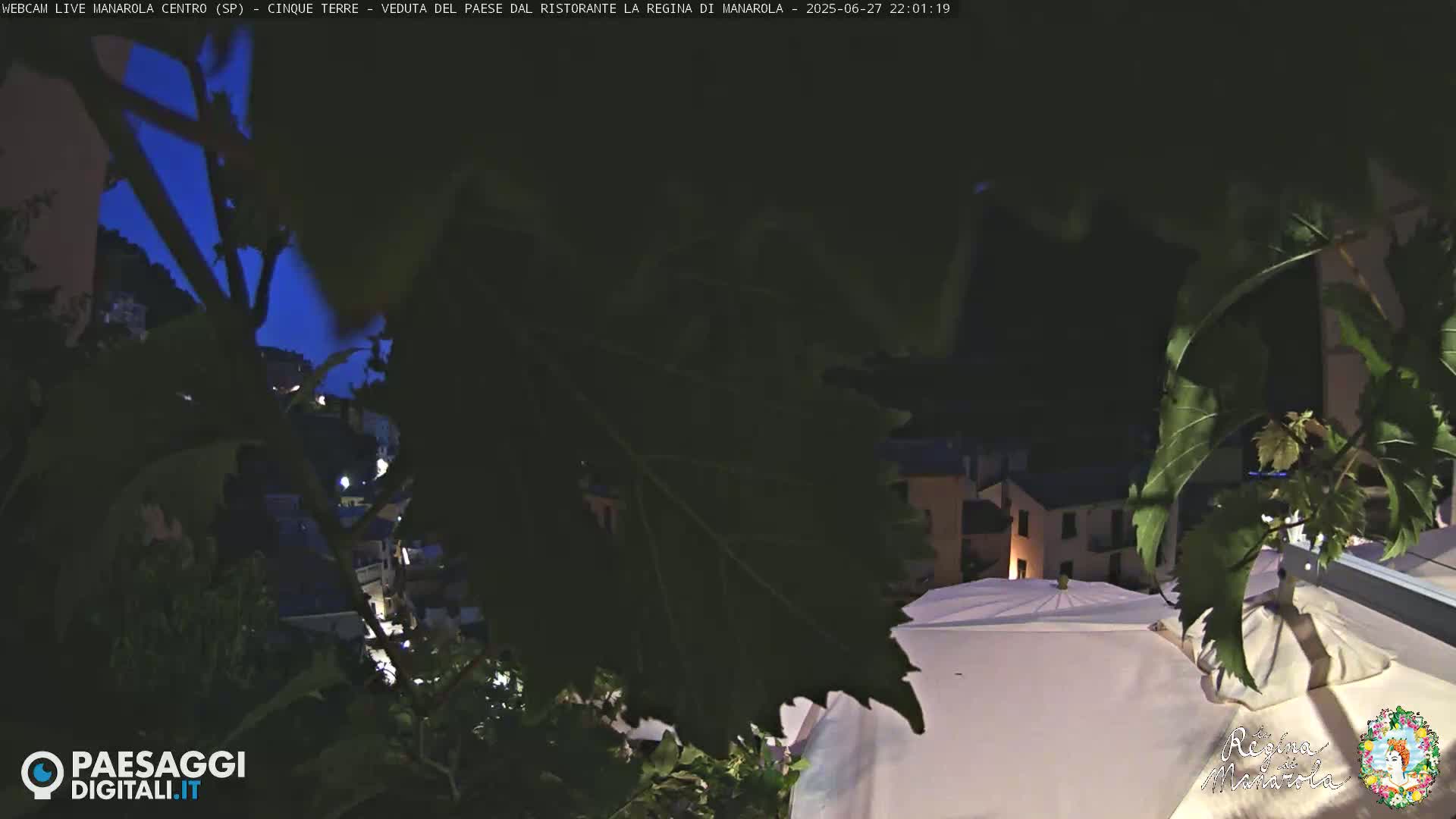 Cinque Terre, Manarola Village Main Square Live Cam - La Spezia, Linguria, Italy