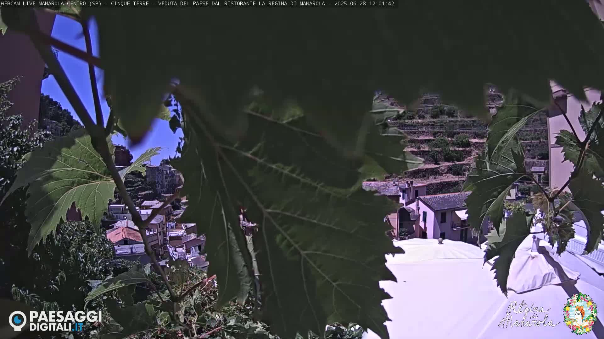 Cinque Terre, Manarola Village Main Square Live Cam - La Spezia, Linguria, Italy