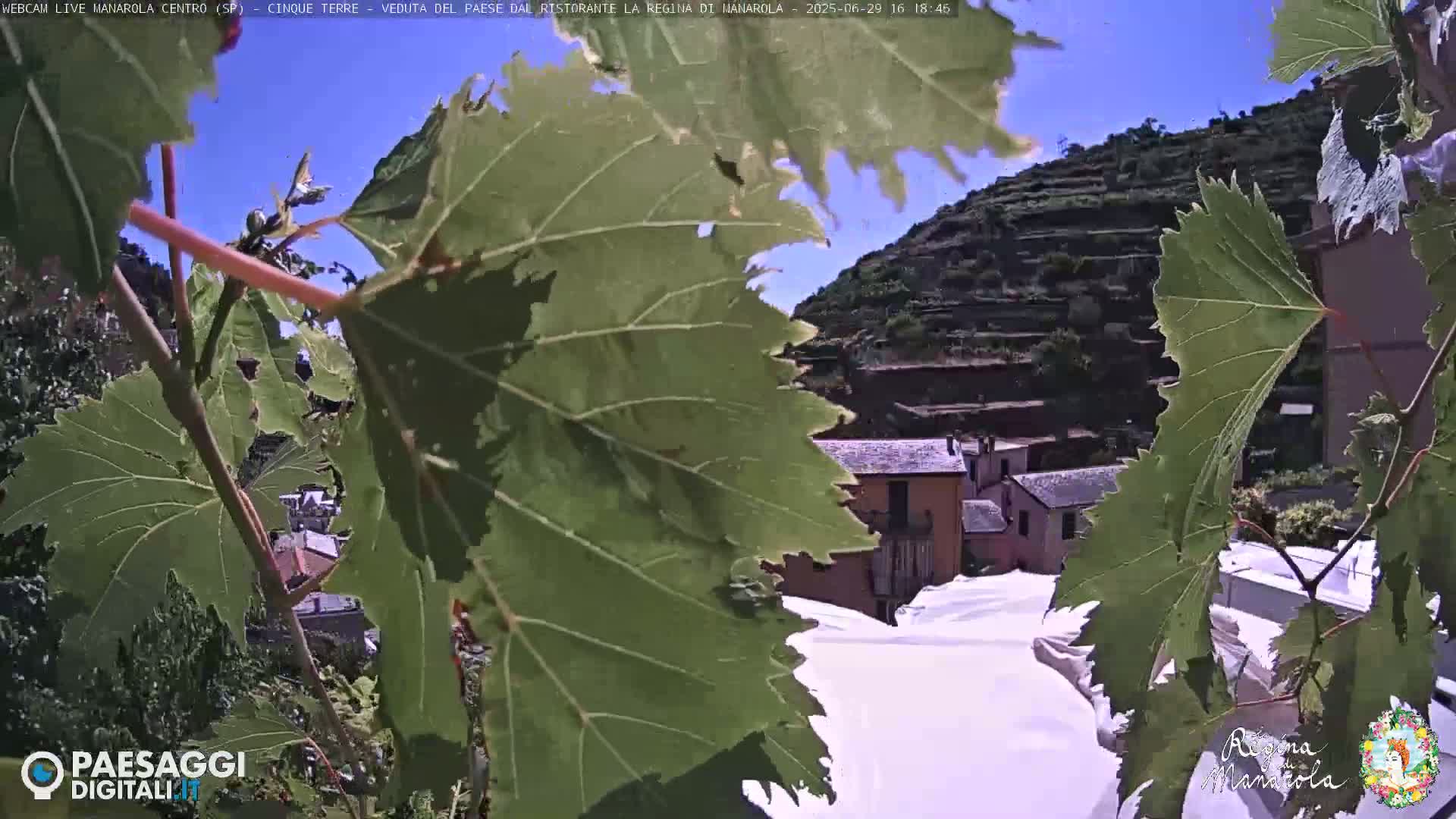 Cinque Terre, Manarola Village Main Square Live Cam - La Spezia, Linguria, Italy
