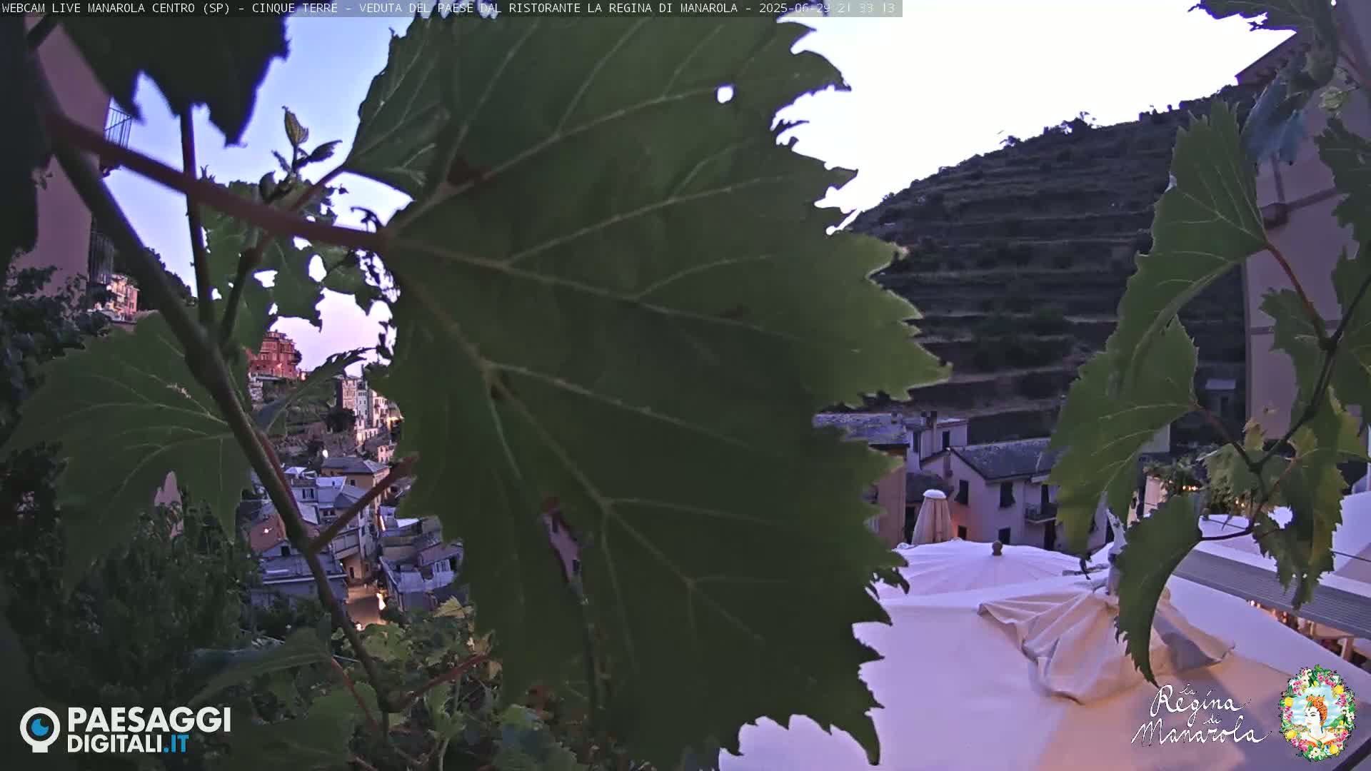 Cinque Terre, Manarola Village Main Square Live Cam - La Spezia, Linguria, Italy