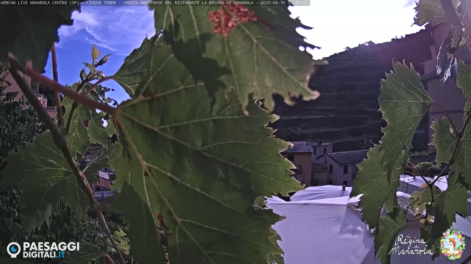 Cinque Terre, Manarola Village Main Square Live Cam - La Spezia, Linguria, Italy