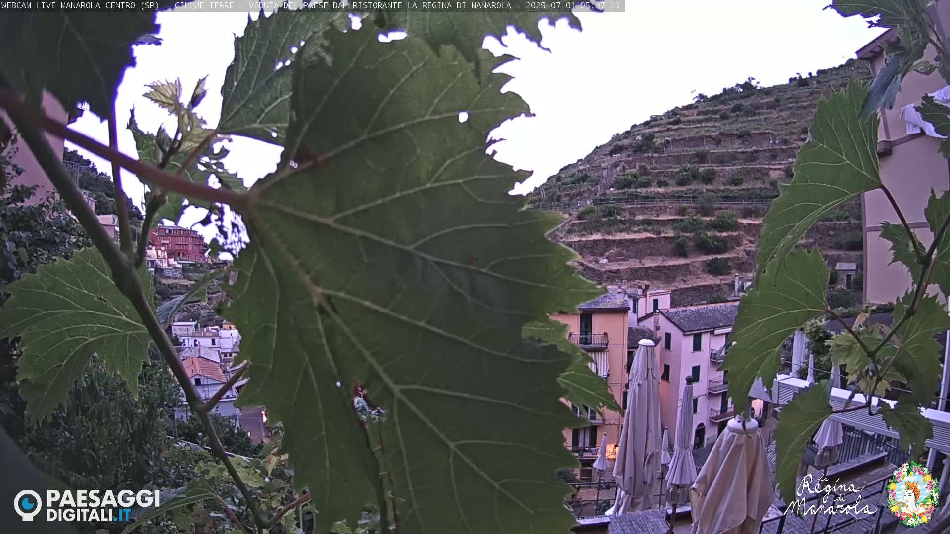 Cinque Terre, Manarola Village Main Square Live Cam - La Spezia, Linguria, Italy