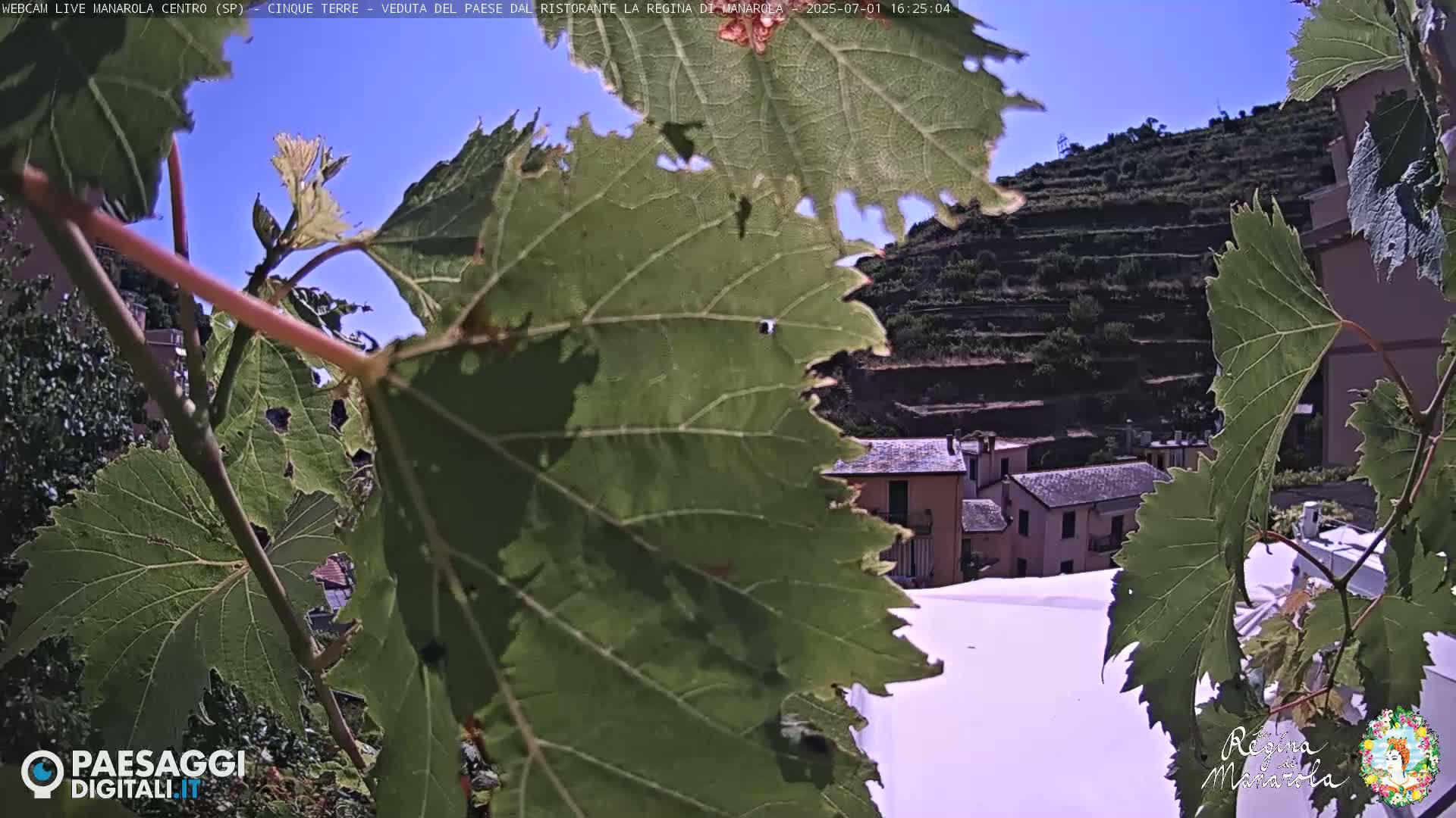 Cinque Terre, Manarola Village Main Square Live Cam - La Spezia, Linguria, Italy