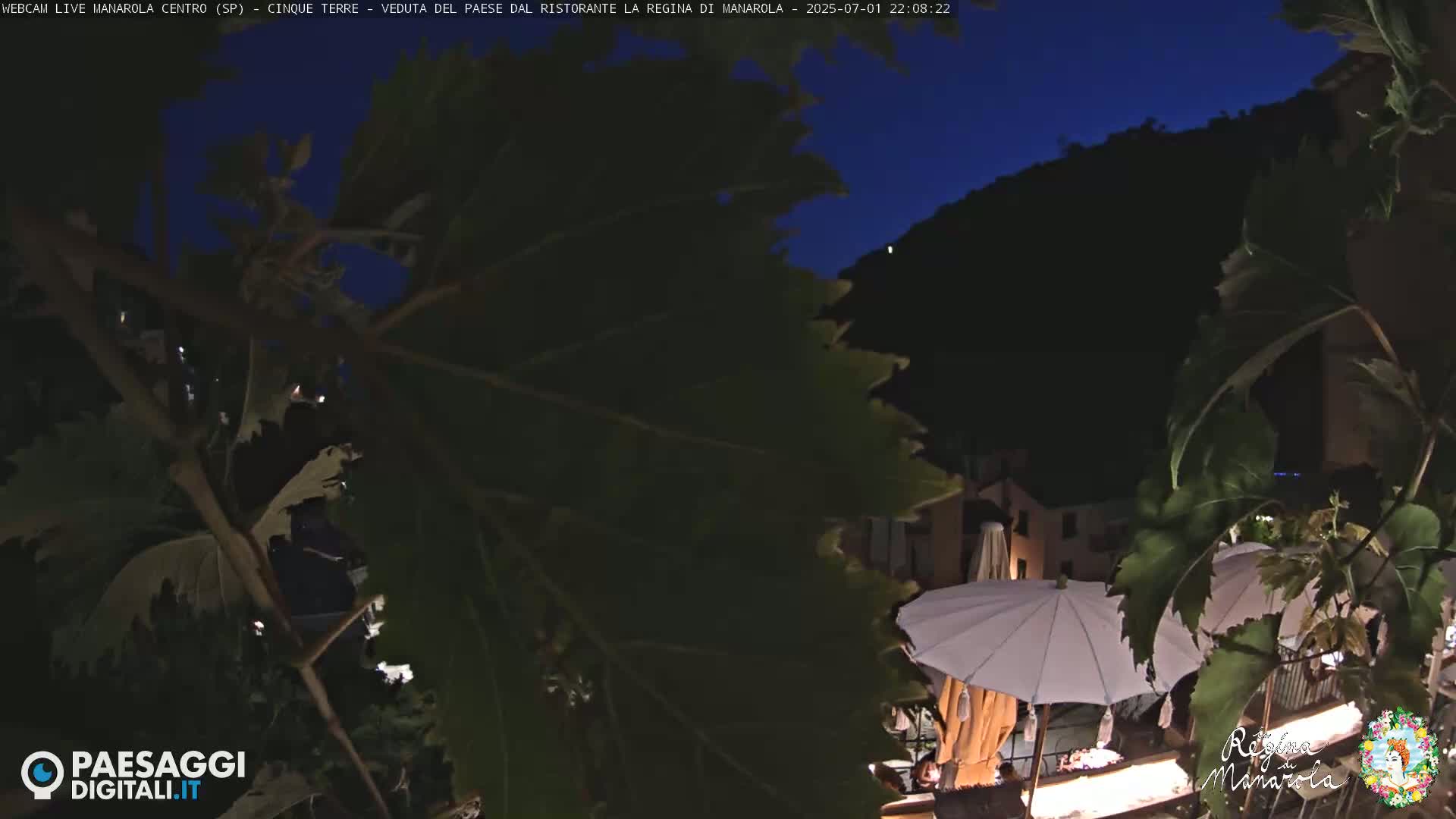 Cinque Terre, Manarola Village Main Square Live Cam - La Spezia, Linguria, Italy