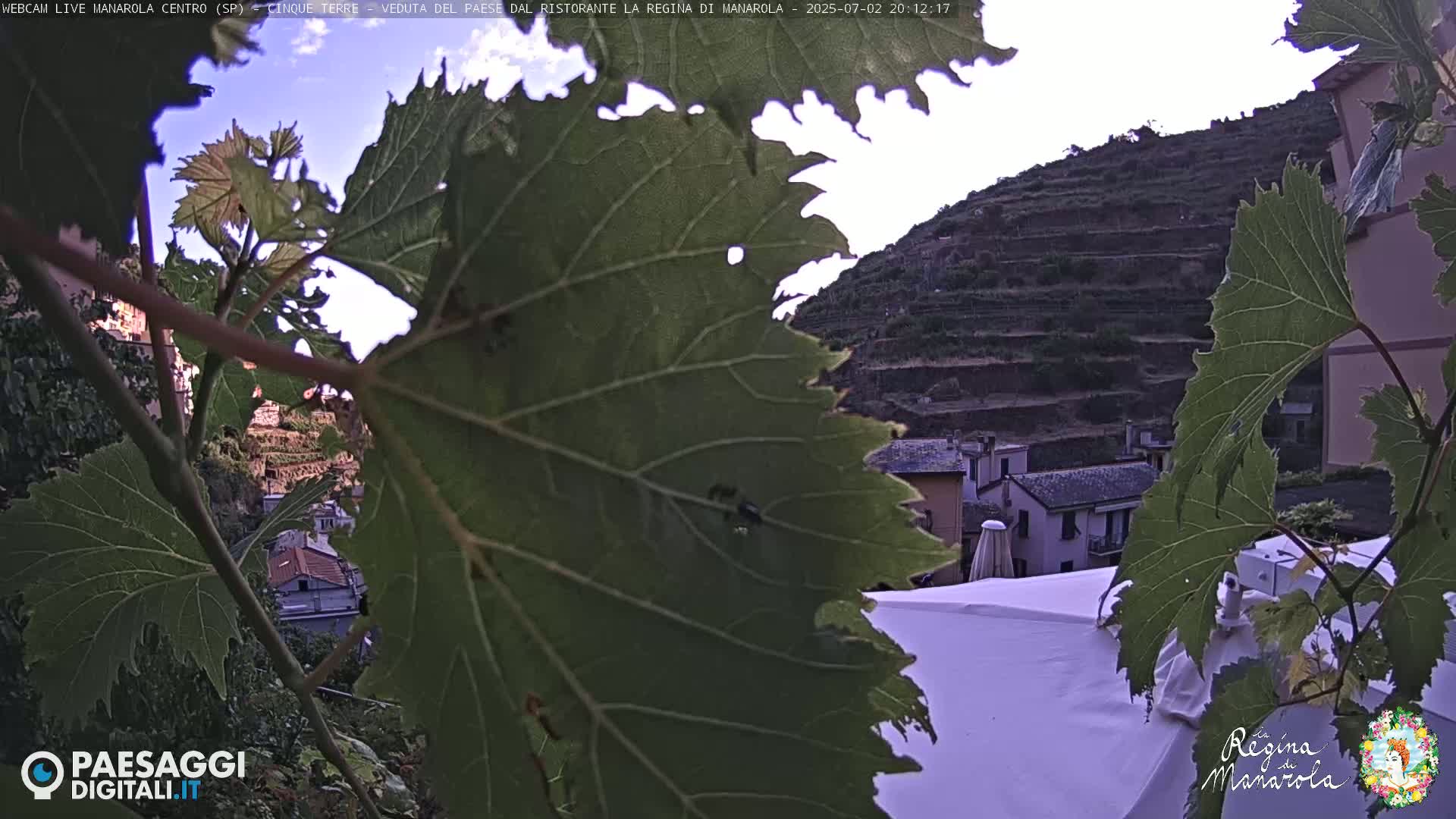 Cinque Terre, Manarola Village Main Square Live Cam - La Spezia, Linguria, Italy