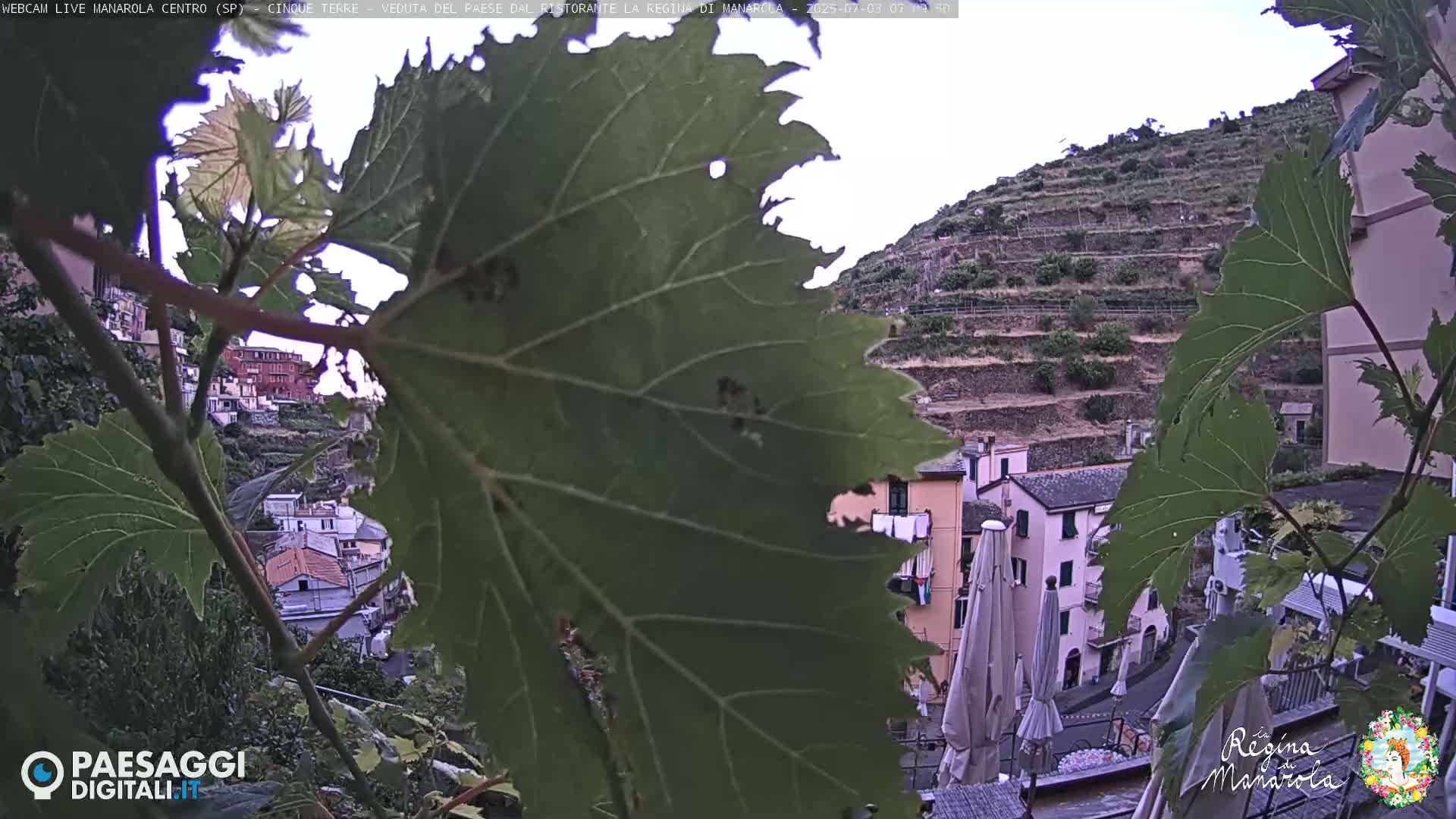 Cinque Terre, Manarola Village Main Square Live Cam - La Spezia, Linguria, Italy