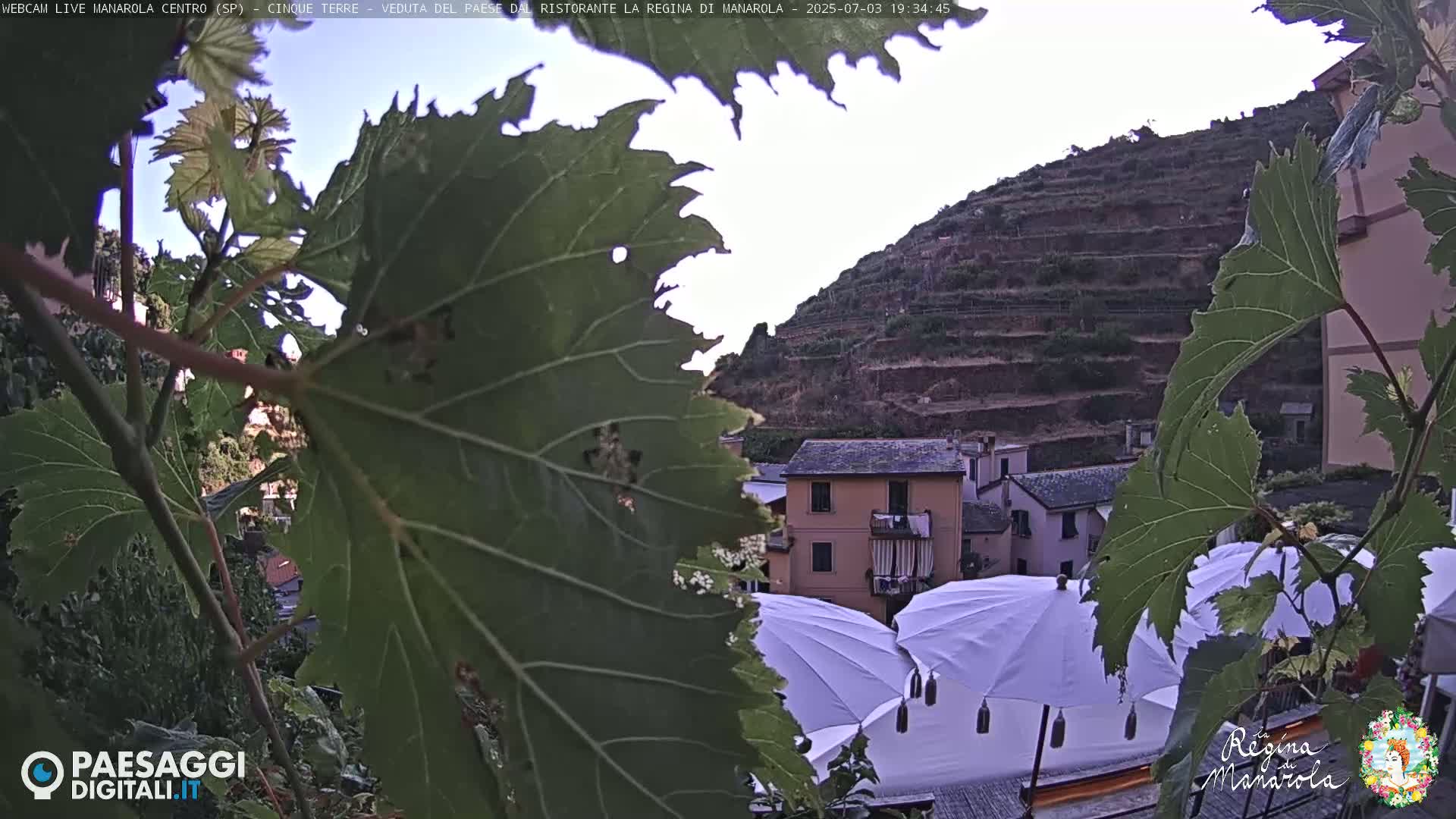 Cinque Terre, Manarola Village Main Square Live Cam - La Spezia, Linguria, Italy