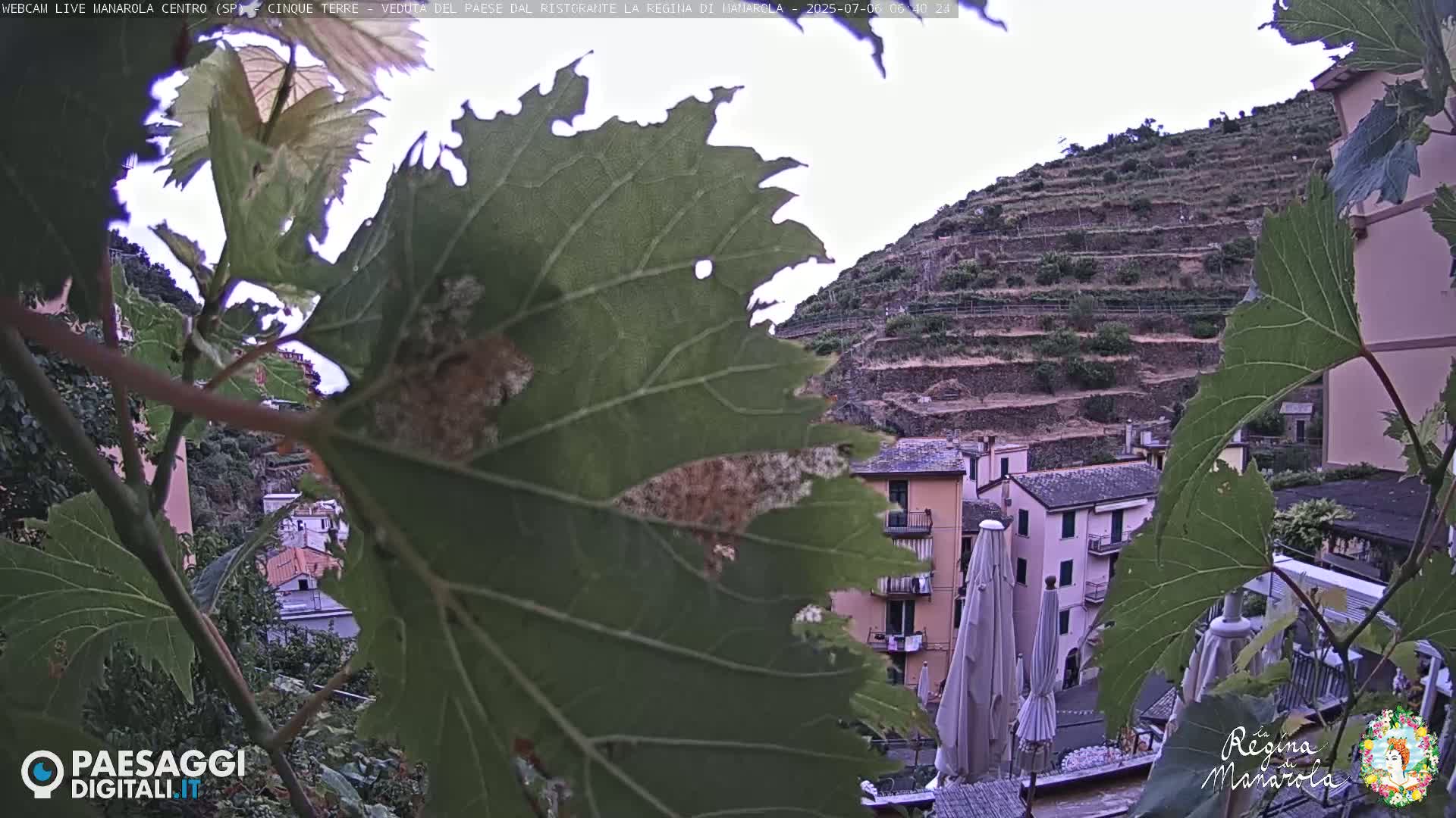 Cinque Terre, Manarola Village Main Square Live Cam - La Spezia, Linguria, Italy