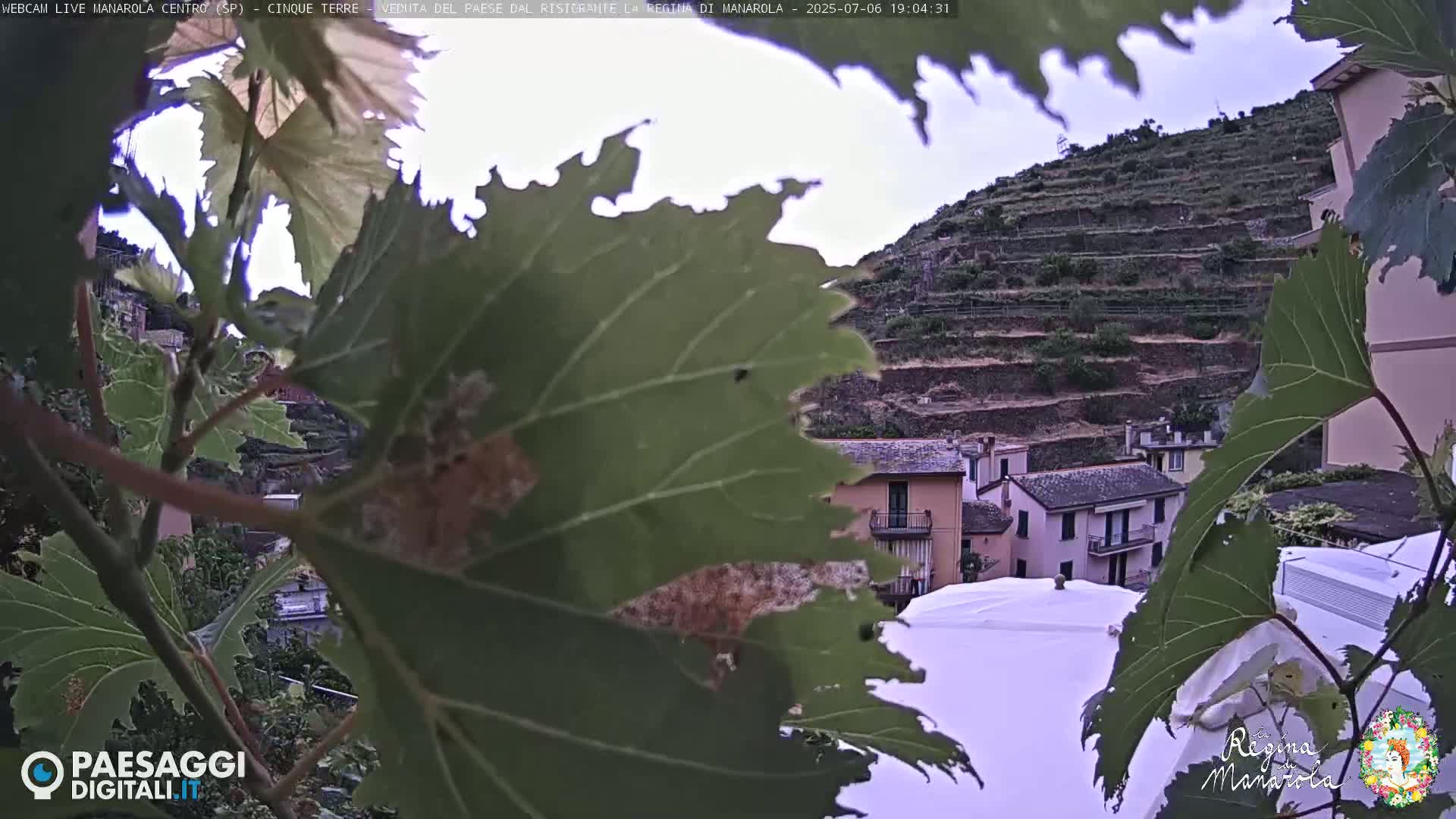 Cinque Terre, Manarola Village Main Square Live Cam - La Spezia, Linguria, Italy
