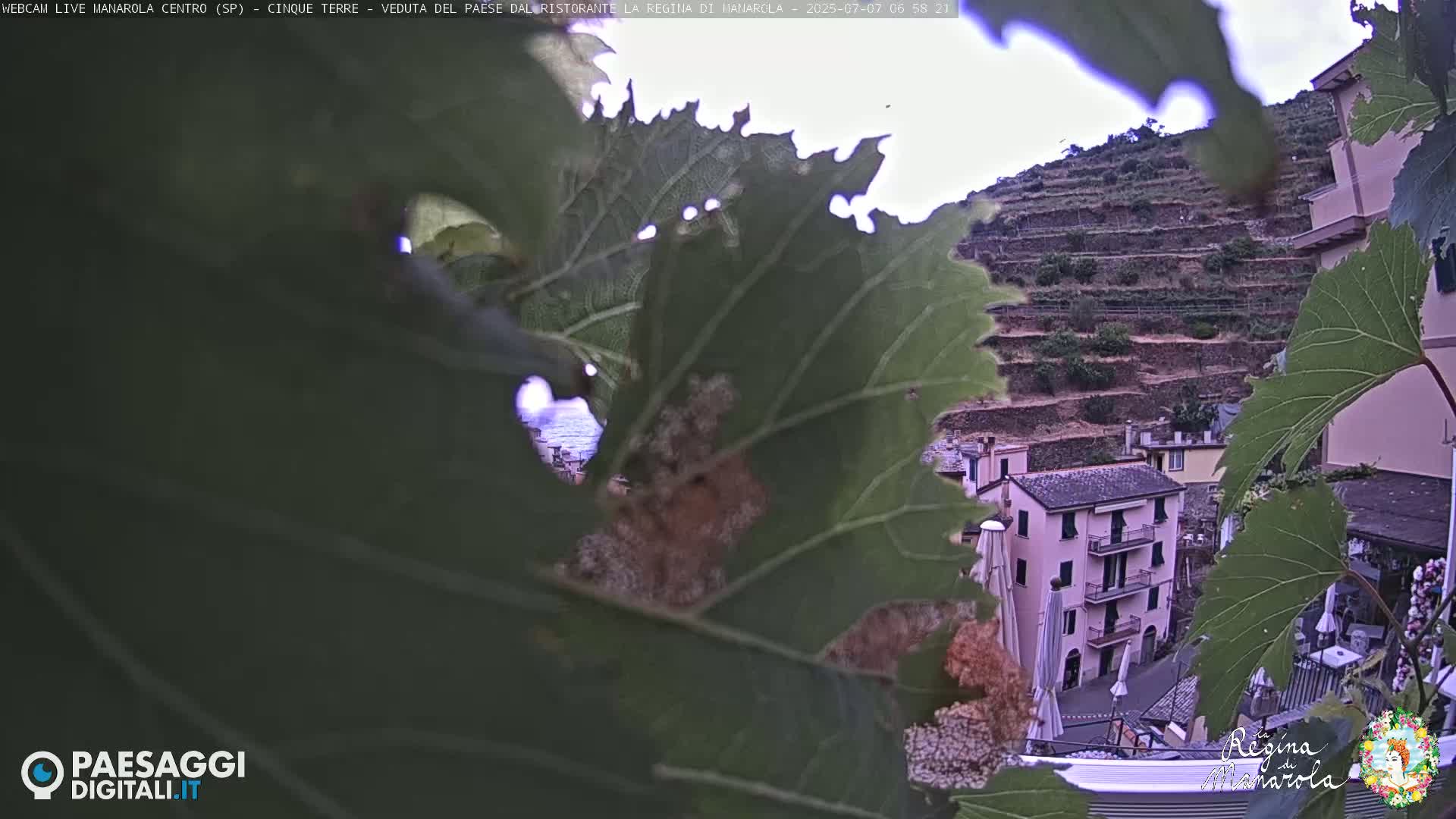 Cinque Terre, Manarola Village Main Square Live Cam - La Spezia, Linguria, Italy
