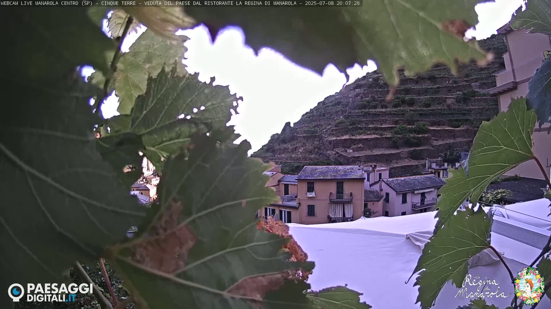 Cinque Terre, Manarola Village Main Square Live Cam - La Spezia, Linguria, Italy