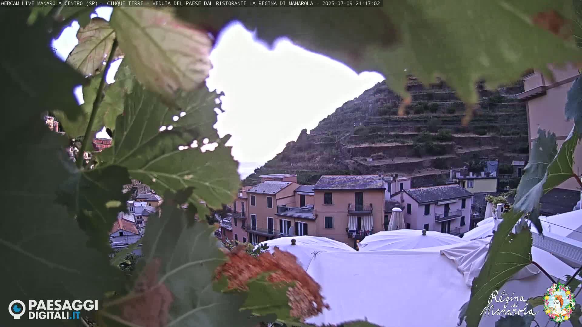 Cinque Terre, Manarola Village Main Square Live Cam - La Spezia, Linguria, Italy