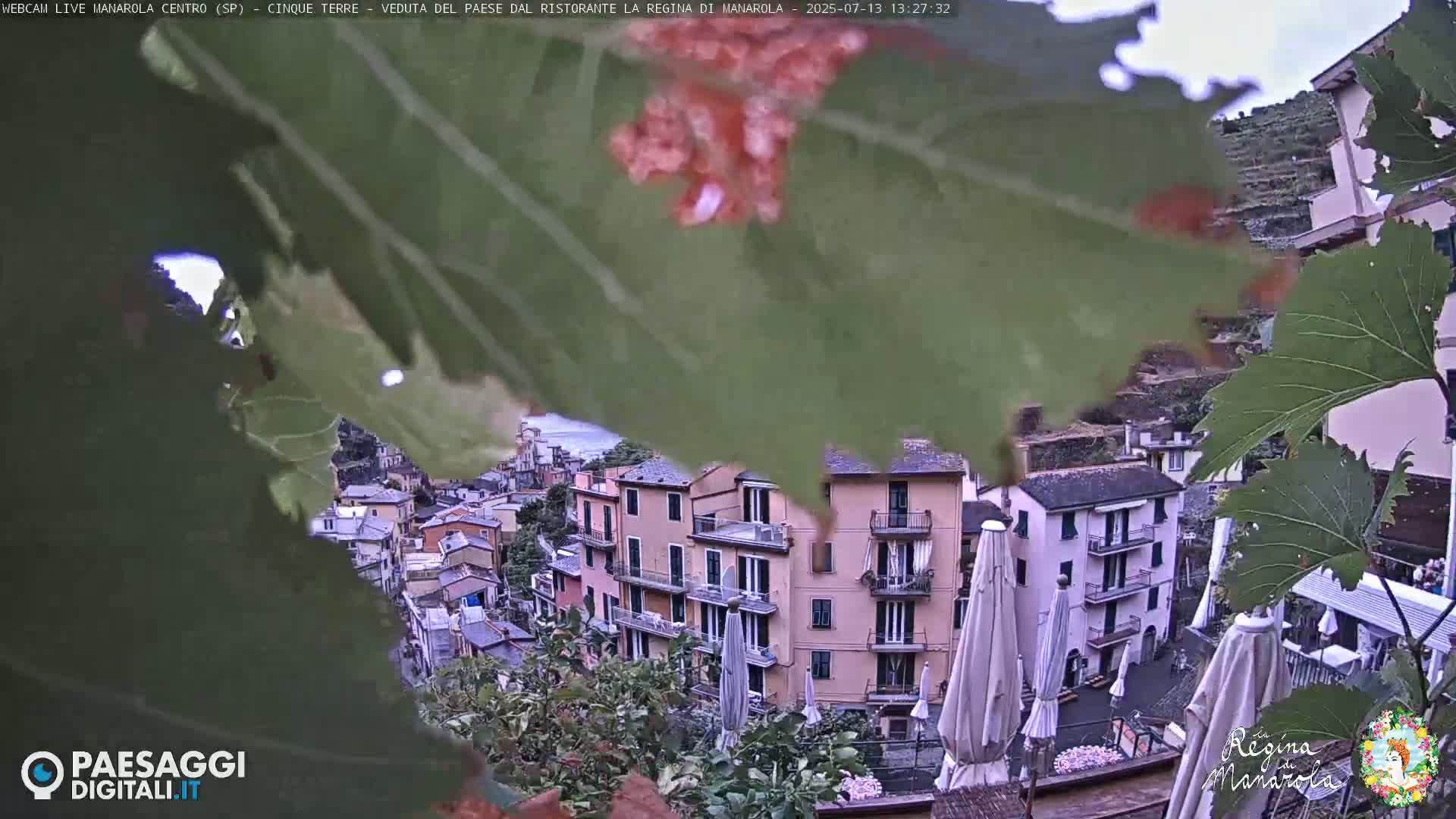 Cinque Terre, Manarola Village Main Square Live Cam - La Spezia, Linguria, Italy