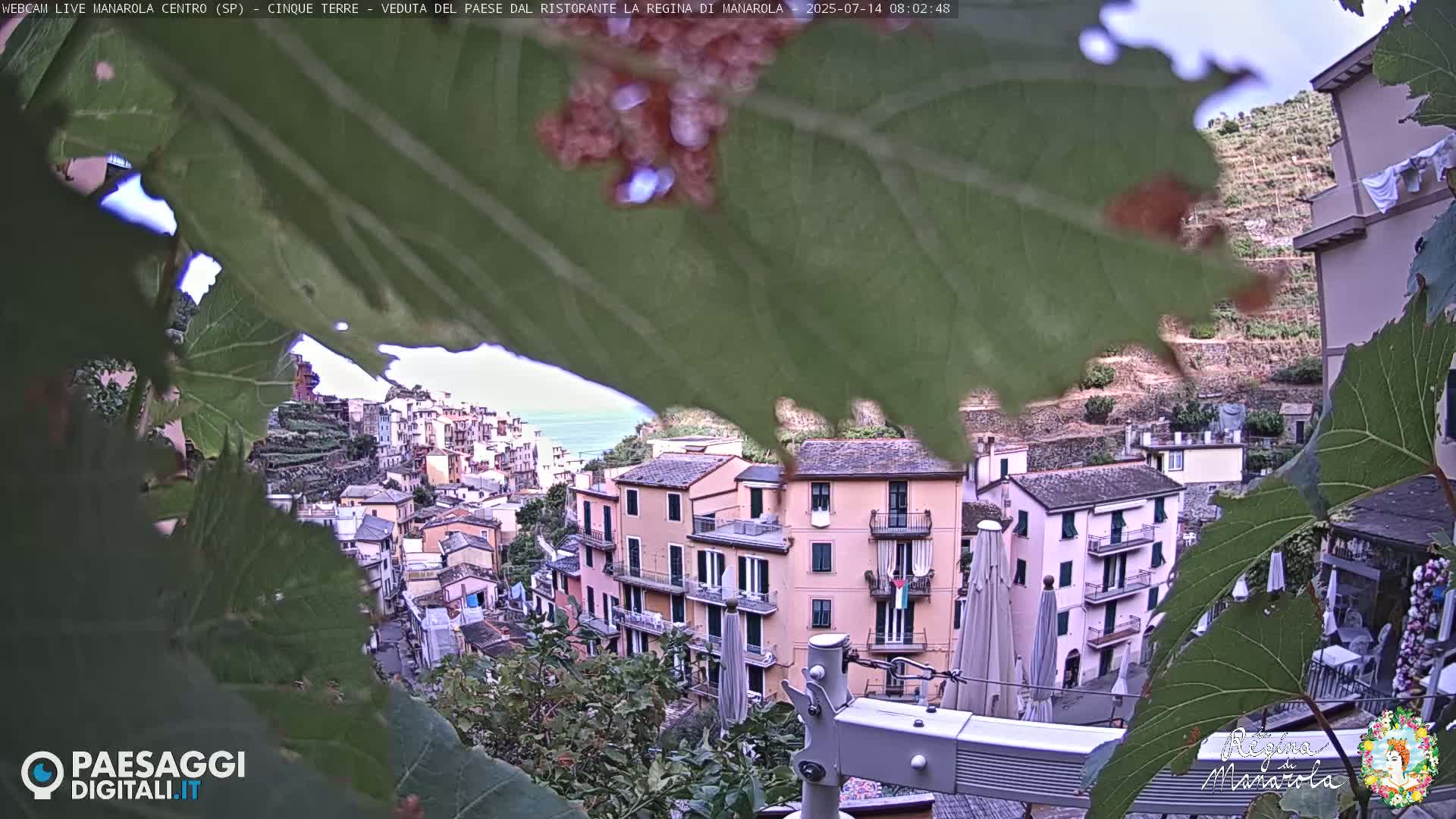 Cinque Terre, Manarola Village Main Square Live Cam - La Spezia, Linguria, Italy