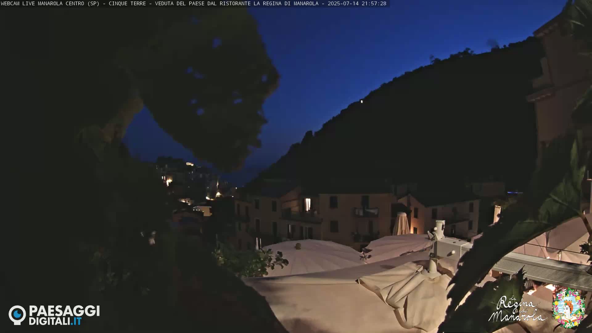 Cinque Terre, Manarola Village Main Square Live Cam - La Spezia, Linguria, Italy