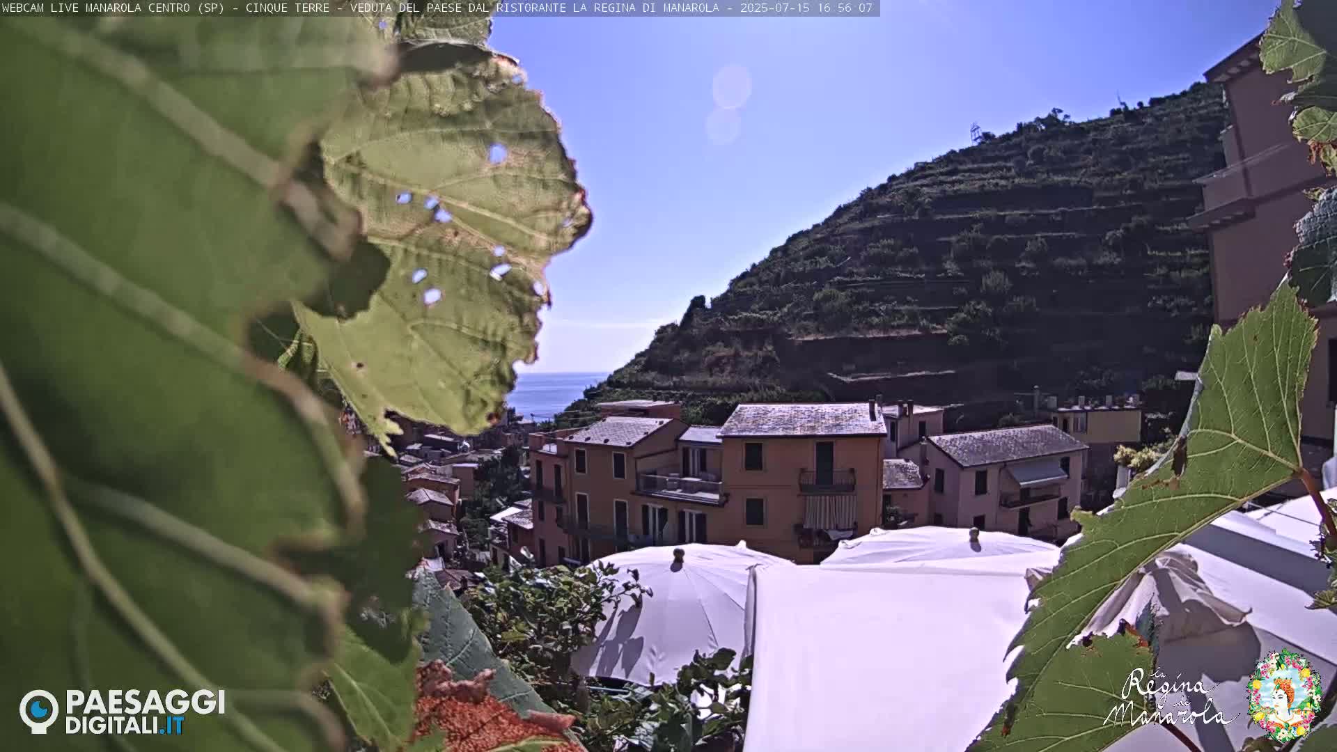 Cinque Terre, Manarola Village Main Square Live Cam - La Spezia, Linguria, Italy