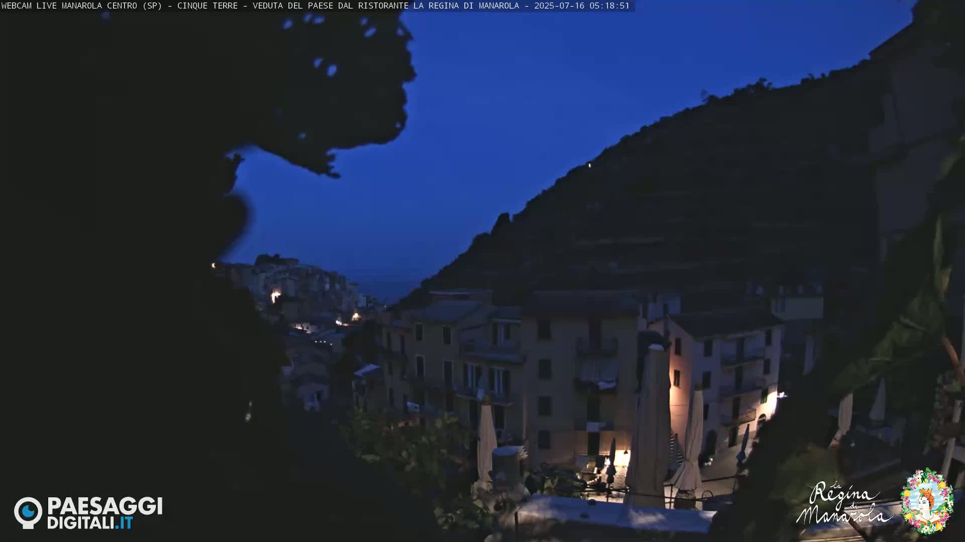 Cinque Terre, Manarola Village Main Square Live Cam - La Spezia, Linguria, Italy